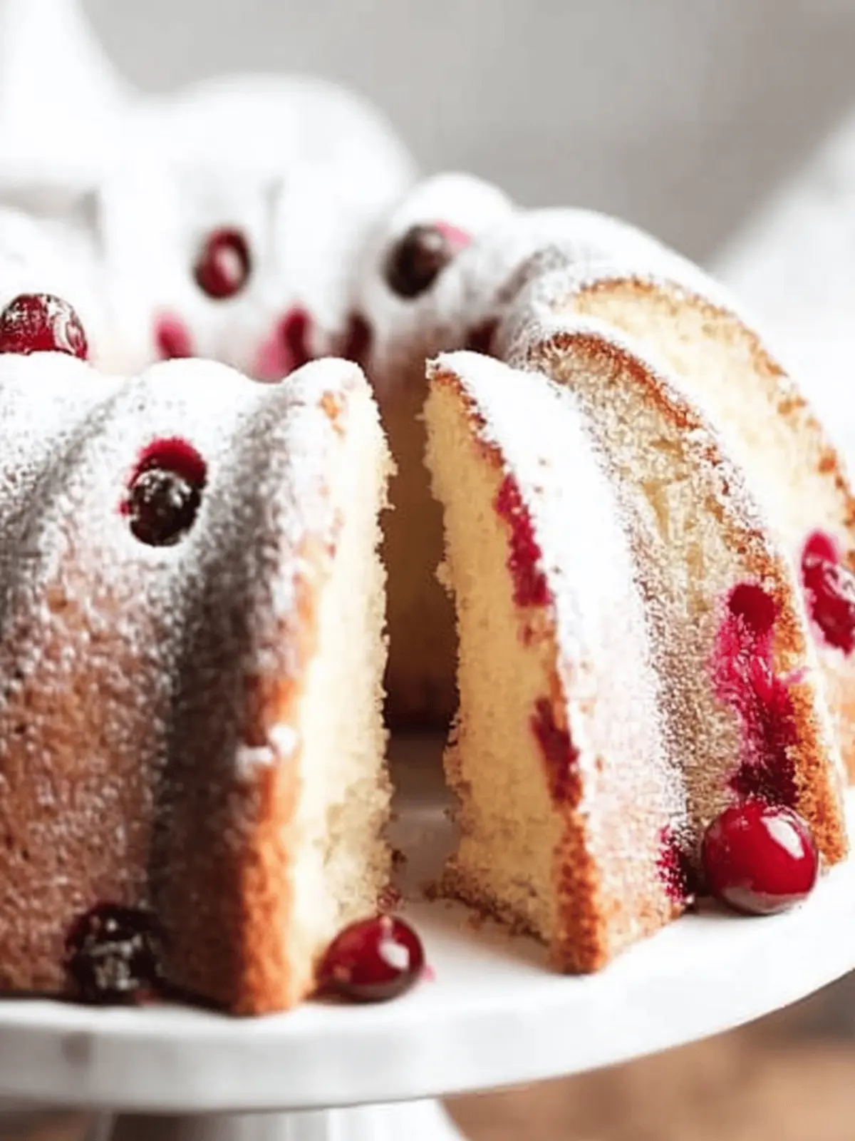 Irresistible Vanilla Cranberry Bundt Cake for Festive Feasts 3 Vanilla Cranberry Bundt Cake