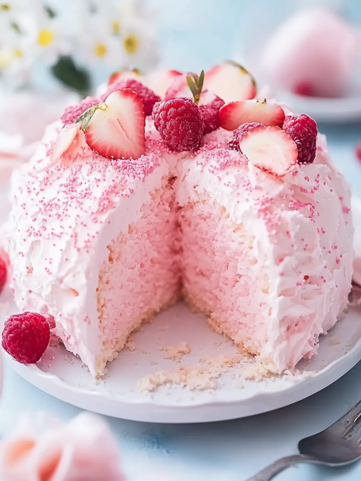 Irresistible Pink Angel Food Cake for Your Next Celebration 4 Pink Angel Food Cake