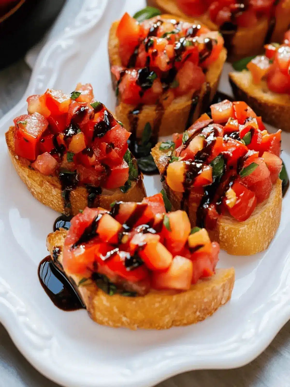 Irresistible Tomato Basil Bruschetta with Balsamic Drizzle 3 Irresistible Tomato Basil Bruschetta with Balsamic Drizzle