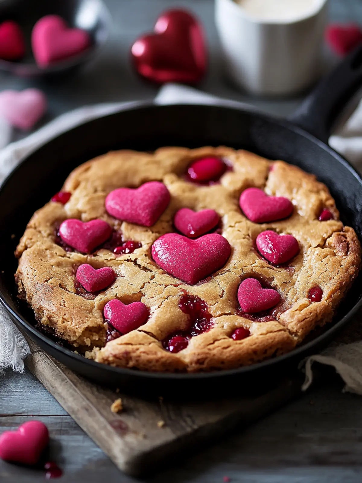 Decadent Valentine s Skillet Blondie: Easy Love in a Pan 2 Valentine s Skillet Blondie