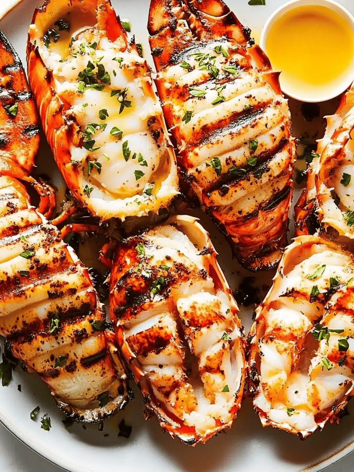 Succulent Grilled Lobster Tail with Zesty Garlic Butter 3 Grilled Lobster Tail