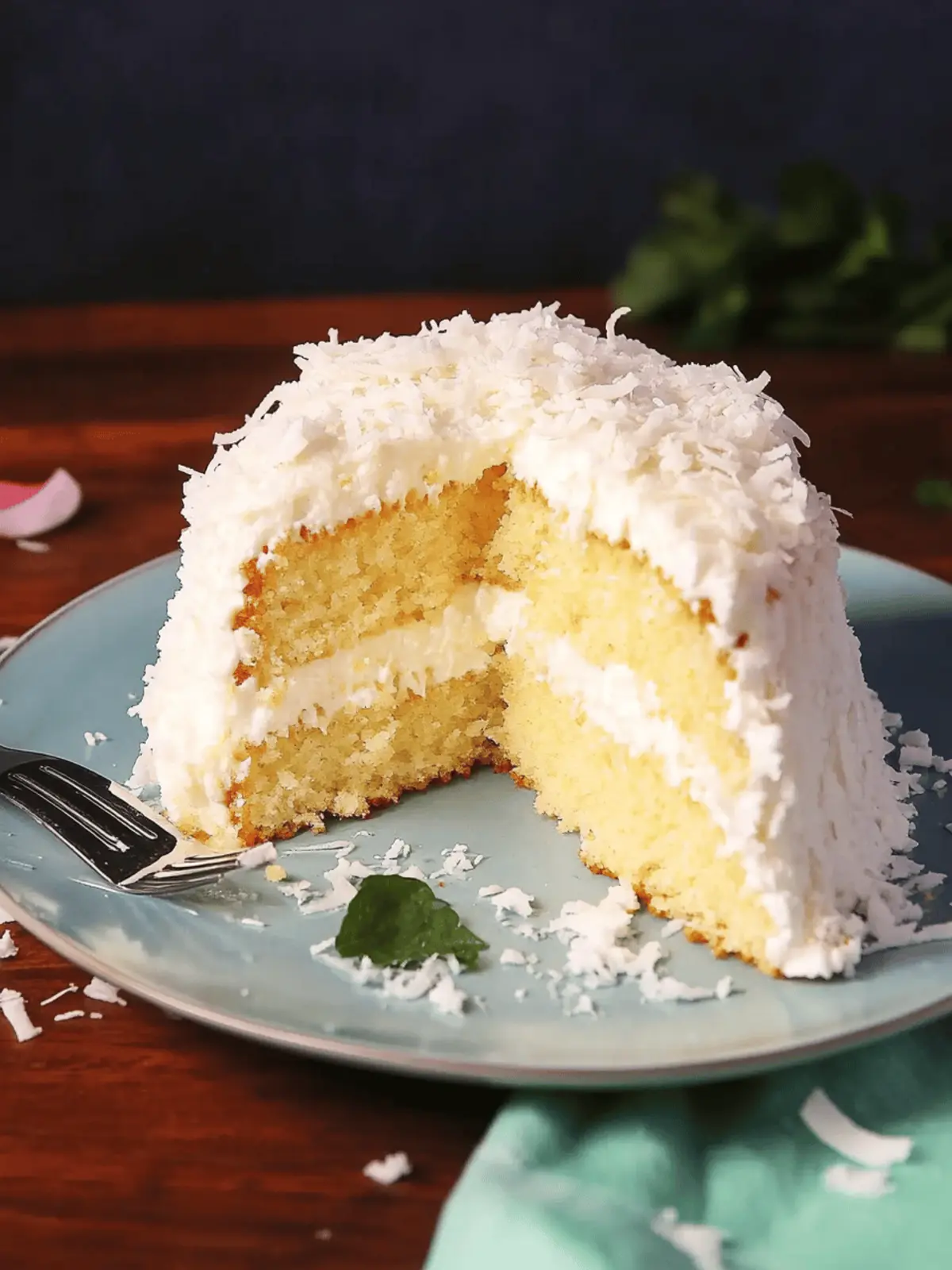 Ultimate Coconut Cake: A Blissful Taste of Tropical Paradise 2 Ultimate Coconut Cake
