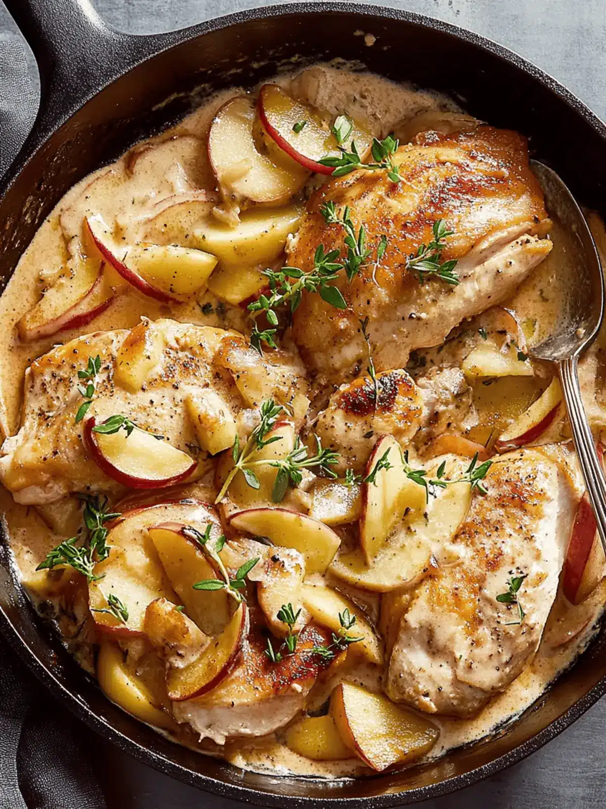 Creamy Apple Bourbon Chicken Skillet for Cozy Weeknight Dinners 4 Creamy Apple Bourbon Chicken Skillet