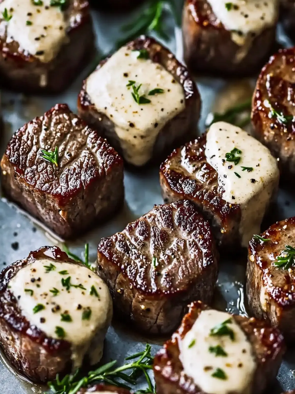 Garlic Butter Steak Bites with Parmesan Cream Sauce Magic 2 Garlic Butter Steak Bites with Parmesan Cream Sauce