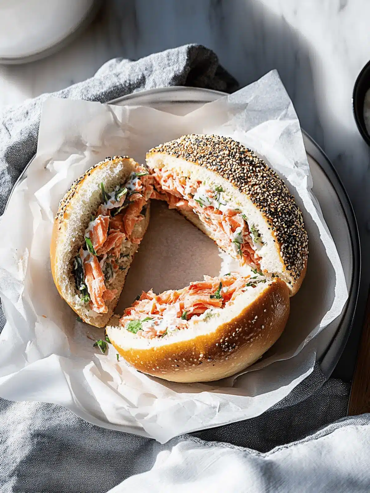 Savor the Quick Chopped Salmon Bagel for a Gourmet Twist 4 Chopped Salmon Bagel