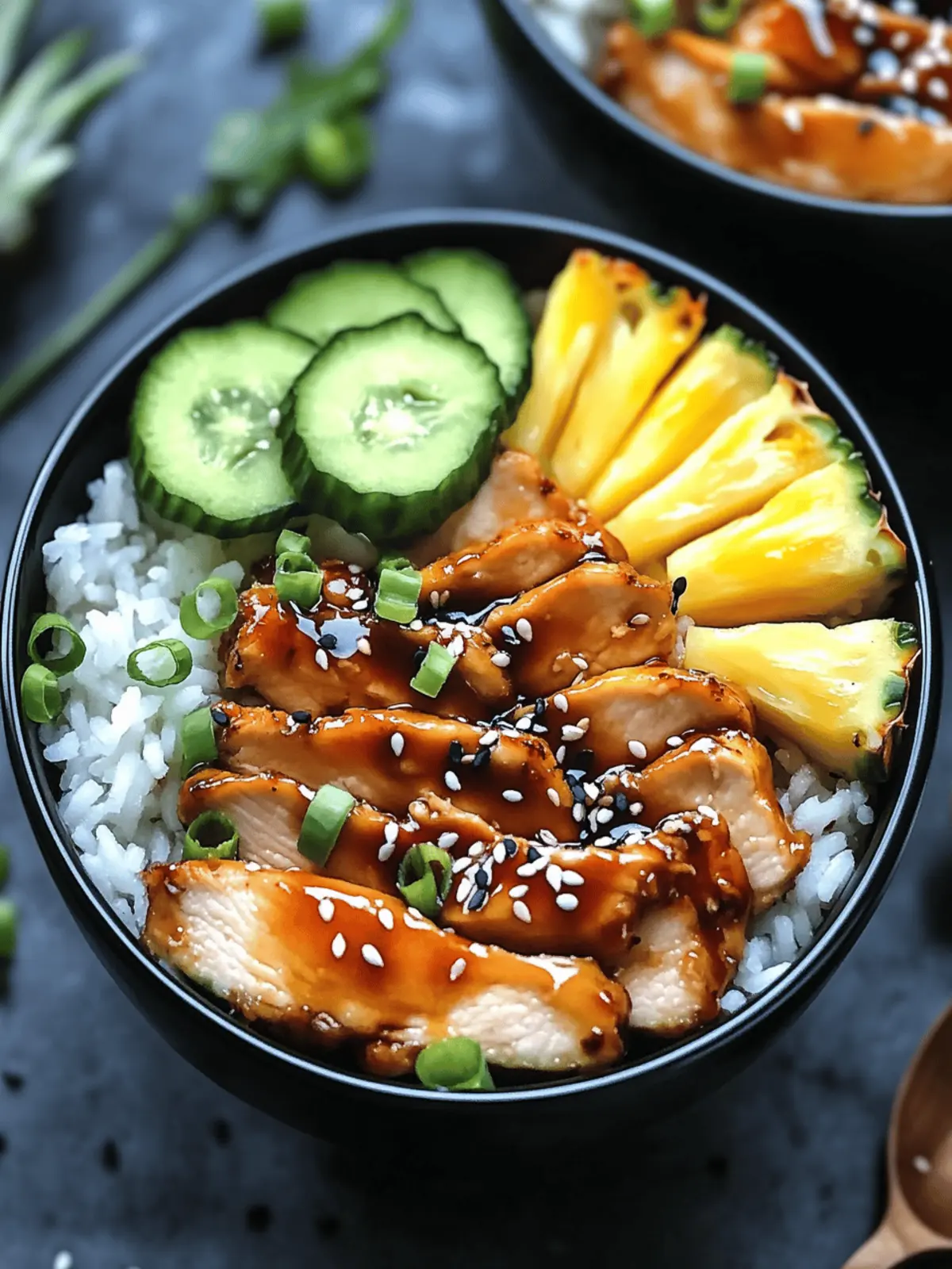 Savor Chicken Teriyaki Pineapple Bowls: Your Fresh Summer Escape 2 Chicken Teriyaki Pineapple Bowls: Your Fresh Summer Escape