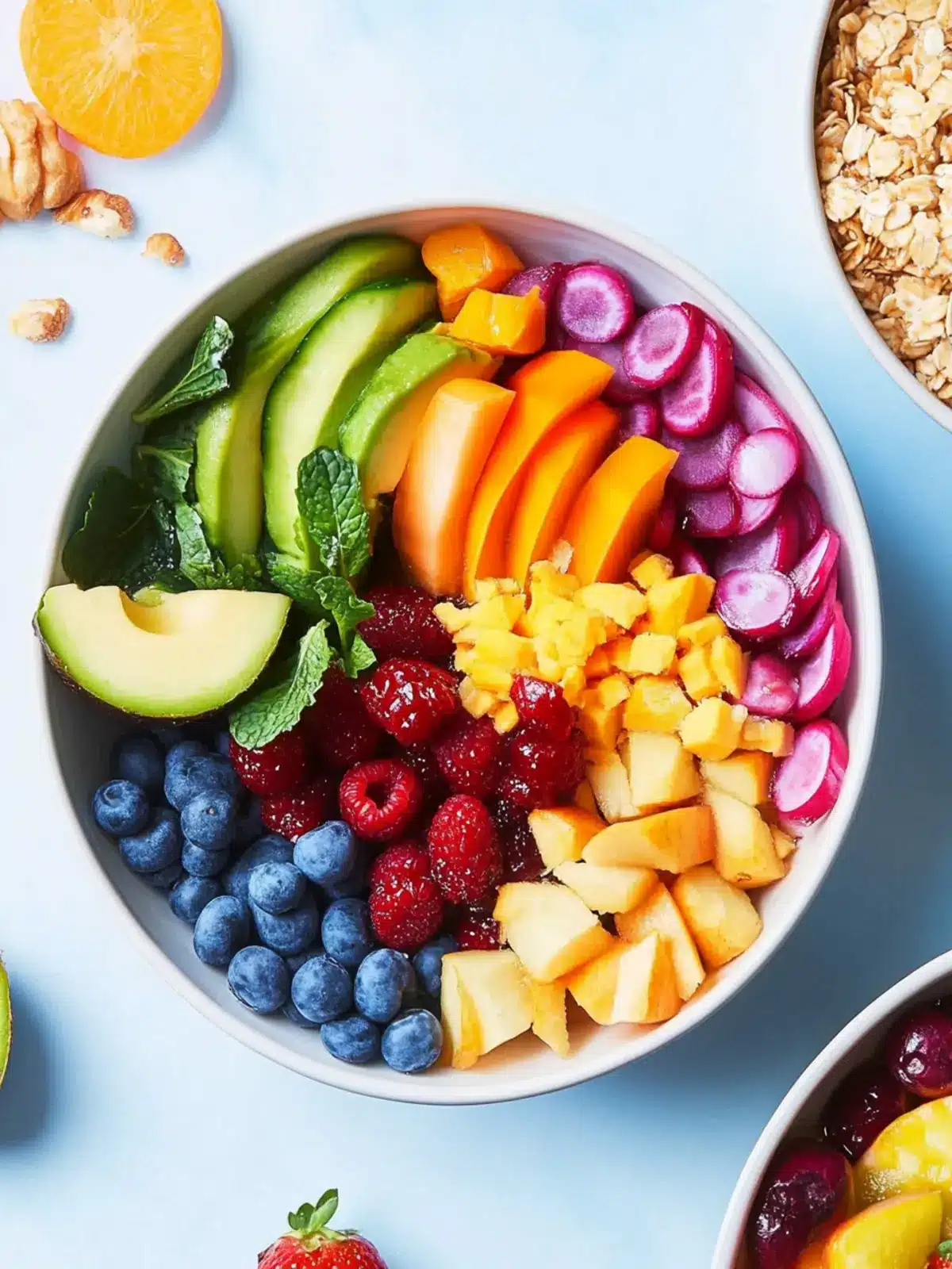 Colorful Rainbow Bowl with Creamy Tahini Dressing Delight 4 Rainbow Bowl