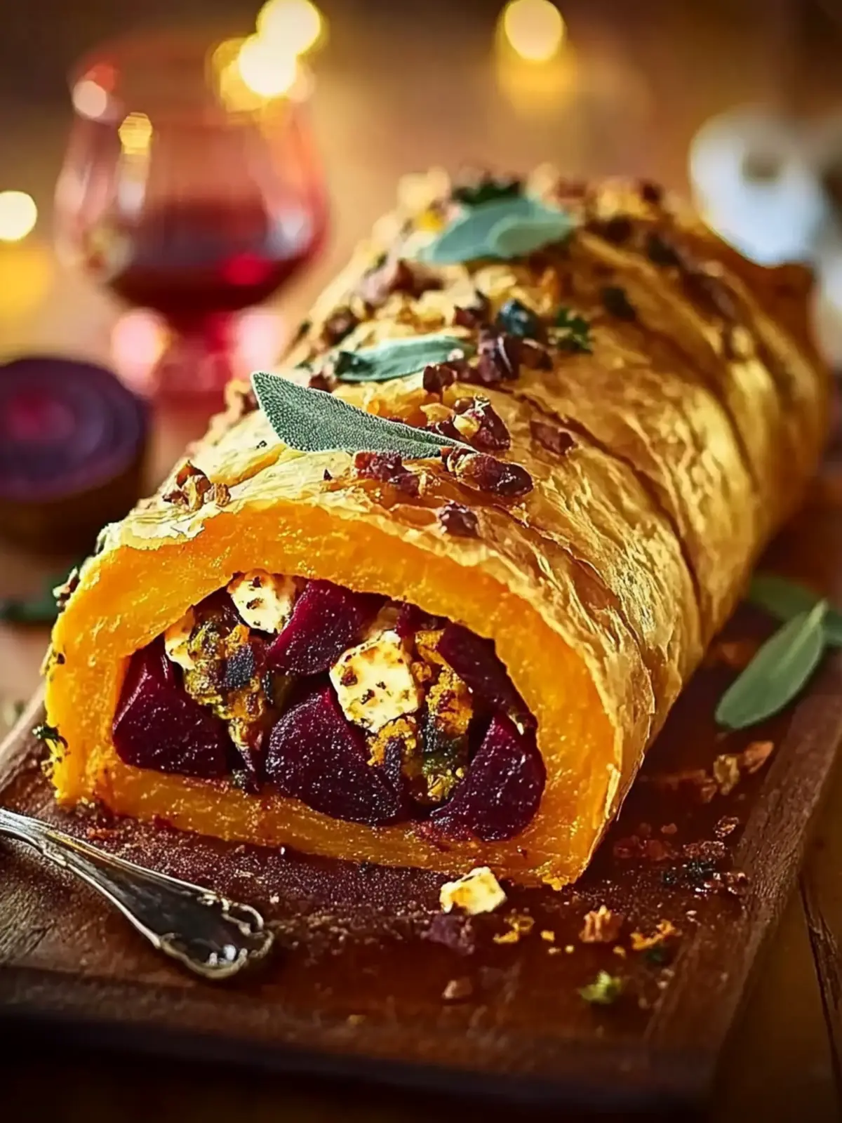 Spiced Squash, Feta & Beetroot Wellington: Festive Flavor Delight 3 Spiced squash, feta & beetroot wellington