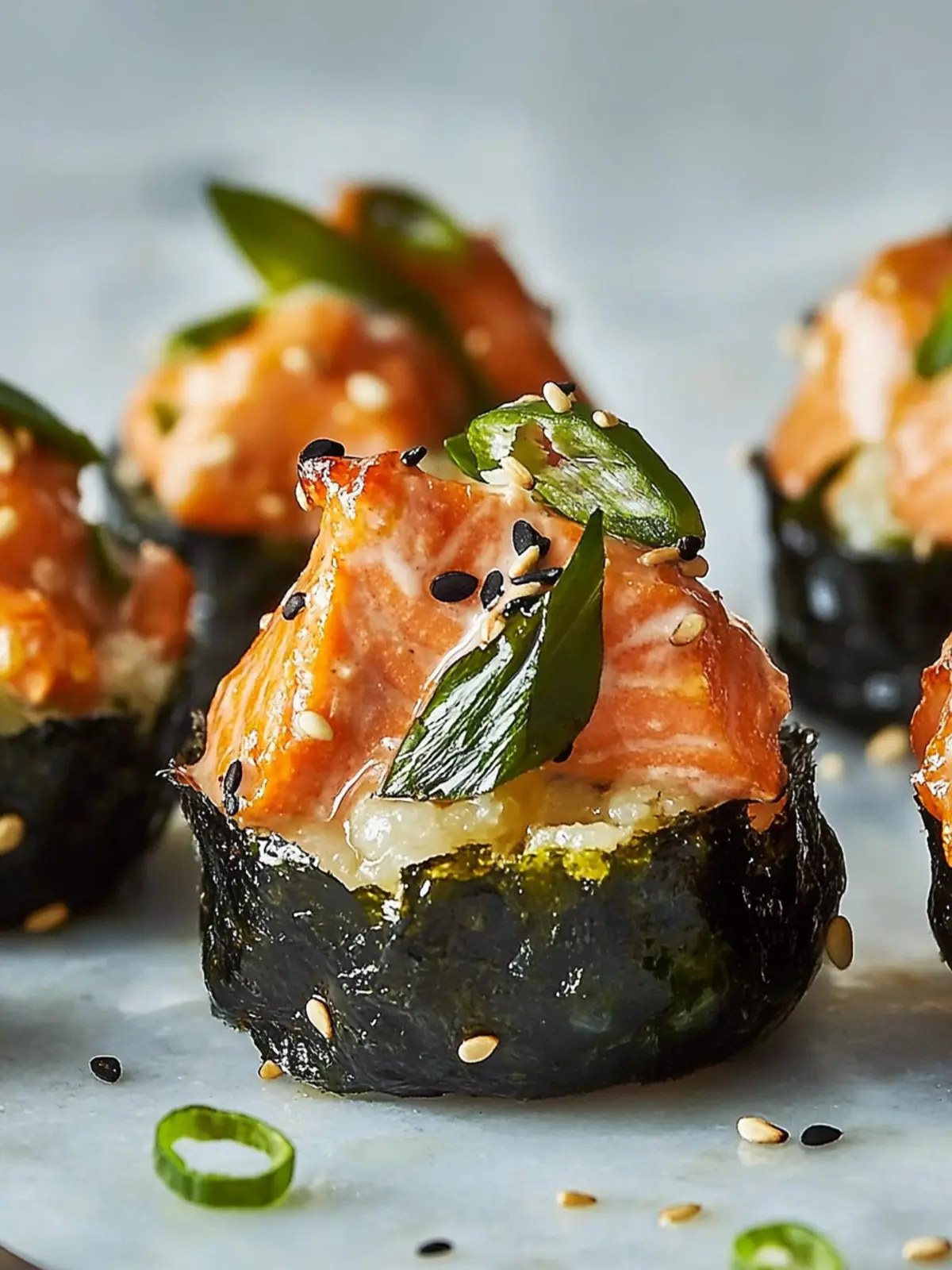 Baked Salmon Sushi Cups: Quick, Flavorful Bites for Busy Nights 3 Baked Salmon Sushi Cups