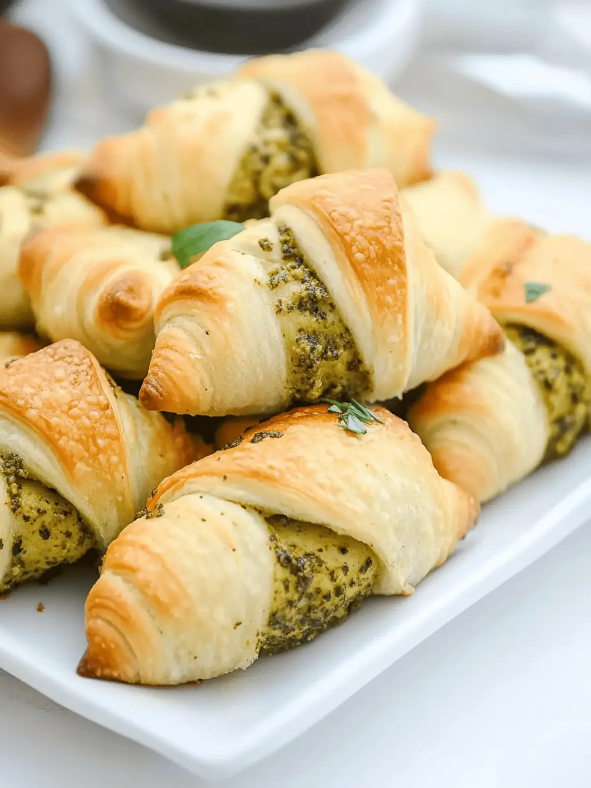 Festive Crescent Rolls with Pesto - Effortless Gourmet Delight 4 Festive Crescent Rolls with Pesto