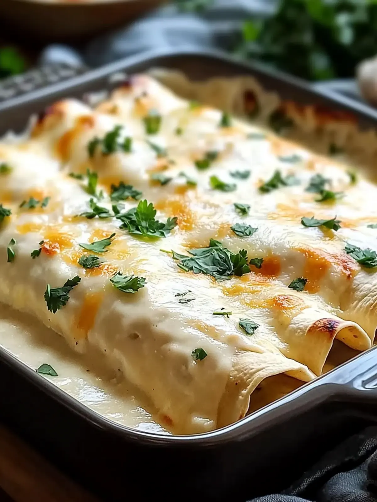 Creamy White Chicken Enchiladas Recipe for Cozy Nights 2 Creamy White Chicken Enchiladas Recipe