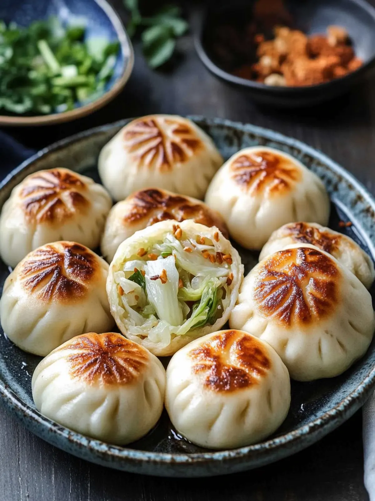 Irresistible Pan-Fried Cabbage and Noodle Buns You ll Love 2 Pan-Fried Cabbage and Noodle Buns