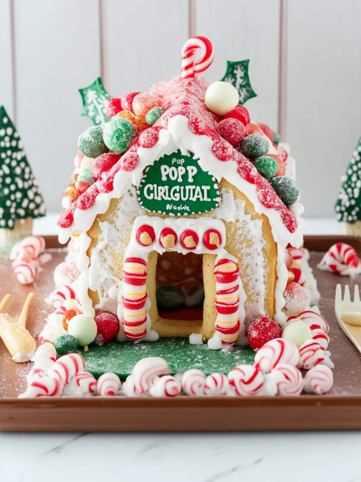 Create a Festive Pop Tart Gingerbread House with Fun Decor! 3 Pop Tart Gingerbread House