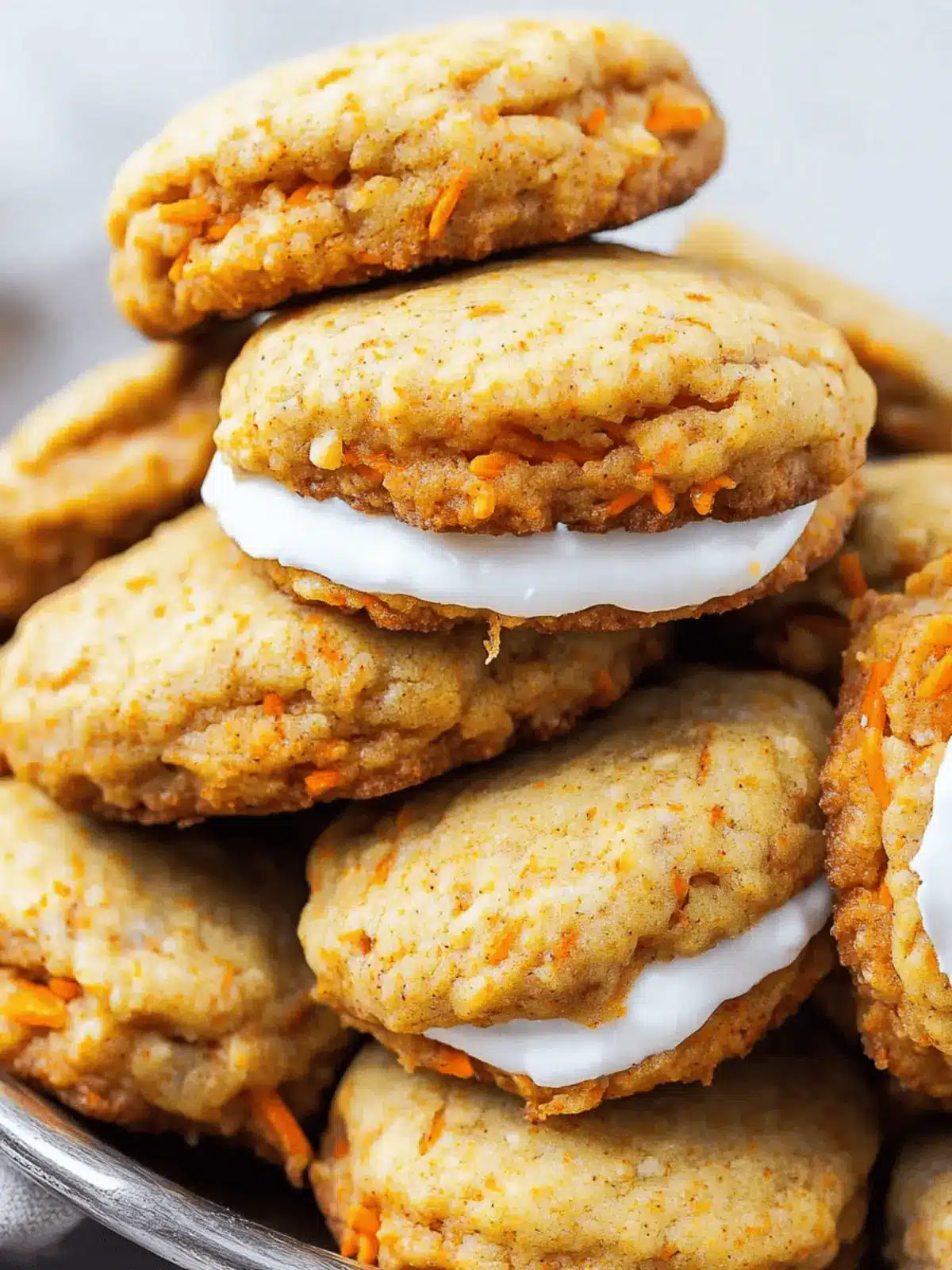 Irresistibly Soft Carrot Cake Cookies with Cream Cheese Frosting 4 Carrot Cake Cookies