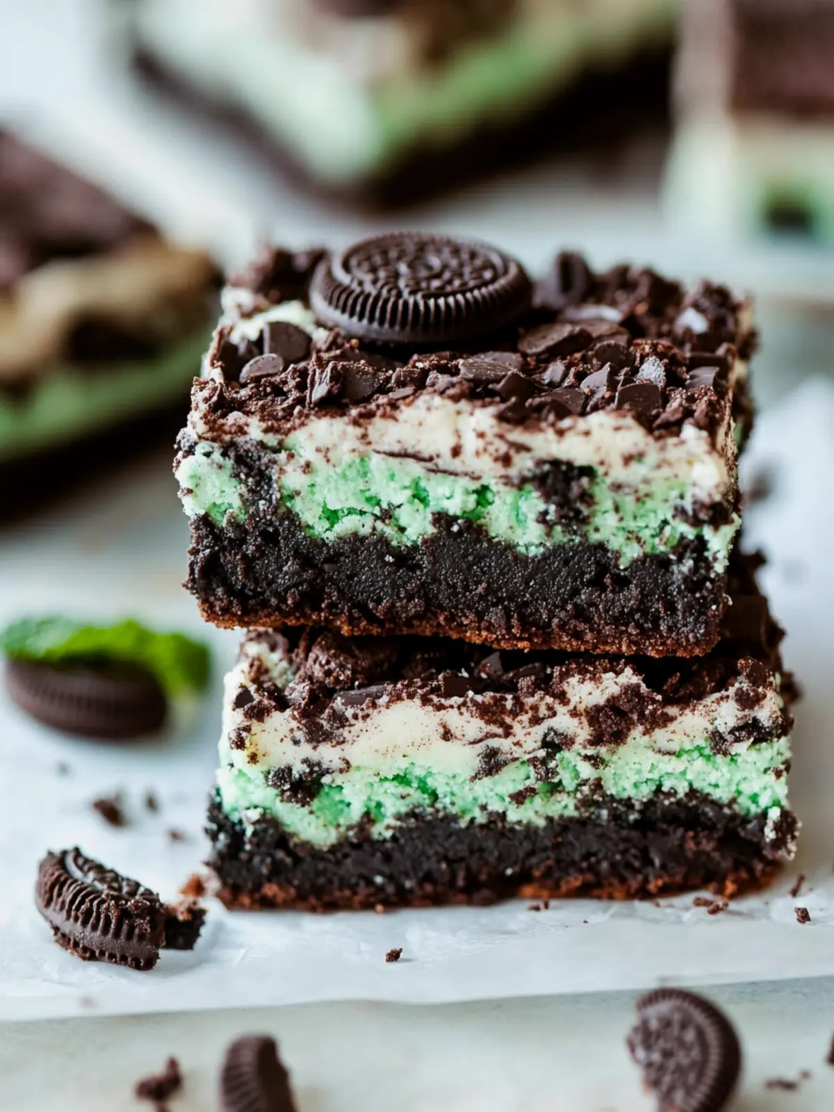 Triple Layer Fudgy Mint Oreo Brownies to Satisfy Your Cravings 4 Triple Layer Fudgy Mint Oreo Brownies