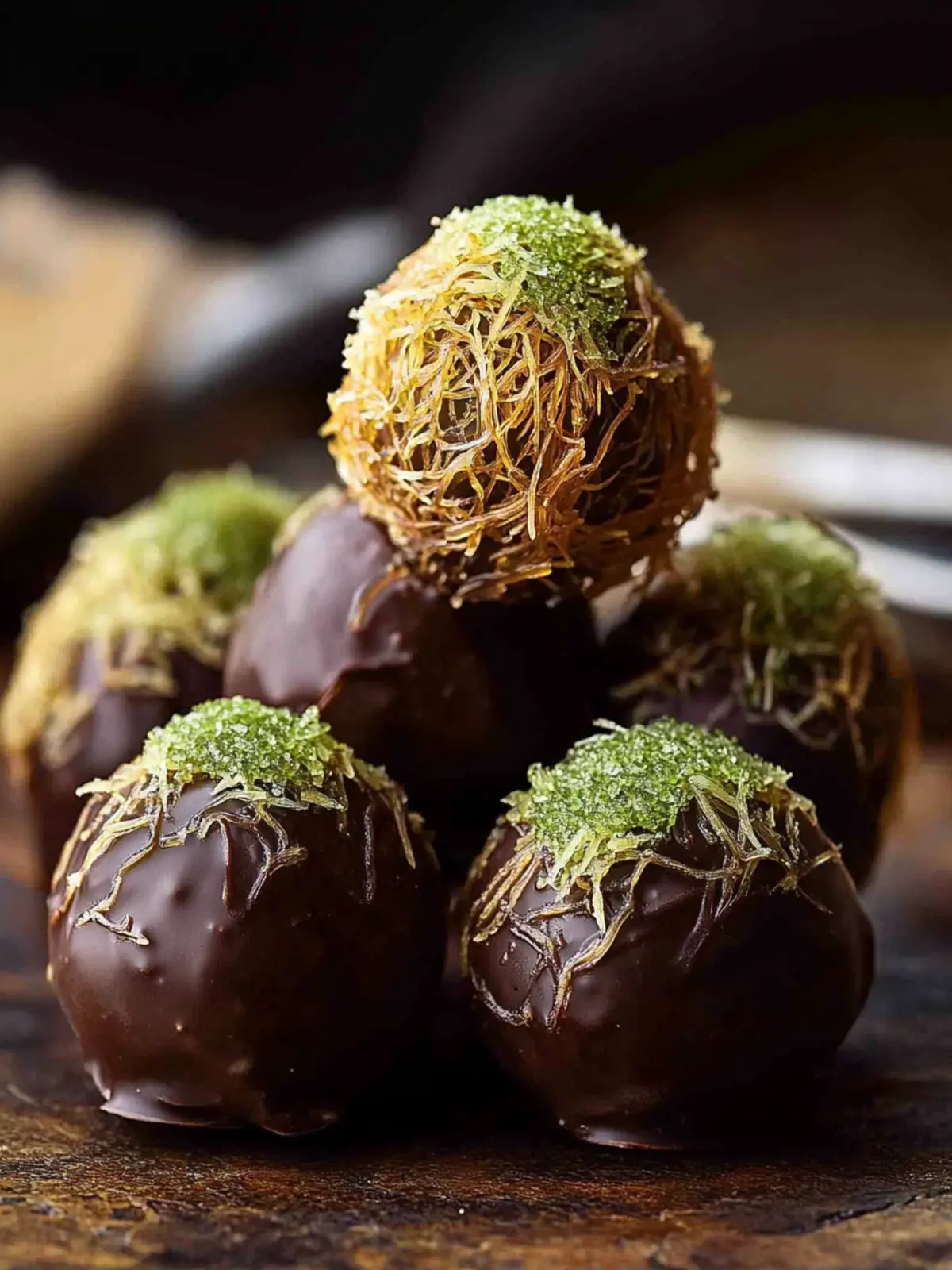 Delicious Dubai Chocolate Balls to Wow Your Guests 4 Dubai Chocolate Balls
