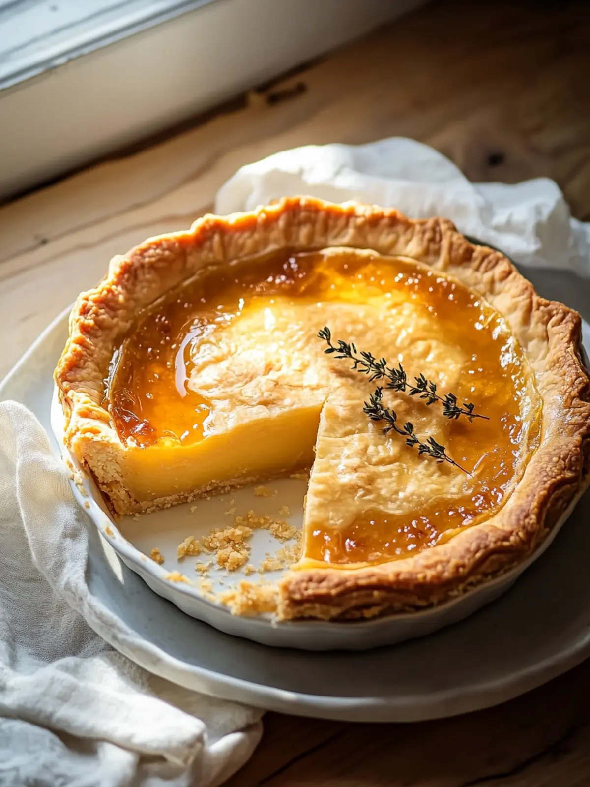 Golden Greek Honey Pie (Melopita) Made Easy at Home 2 Golden Greek Honey Pie (Melopita)
