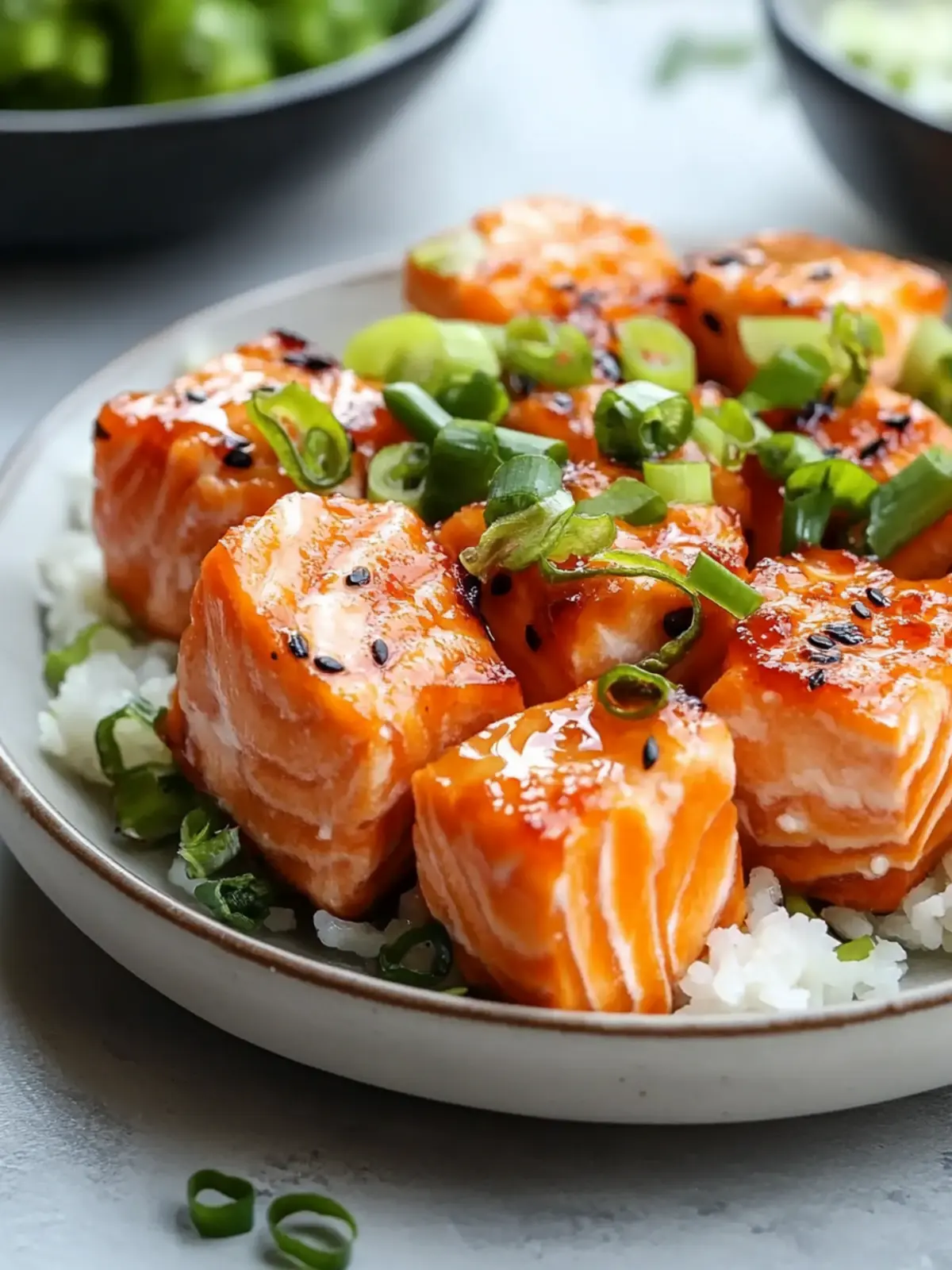 Bang Bang Salmon Bites Bowls: Quick, Flavorful Family Meal 3 Bang Bang Salmon Bites Bowls