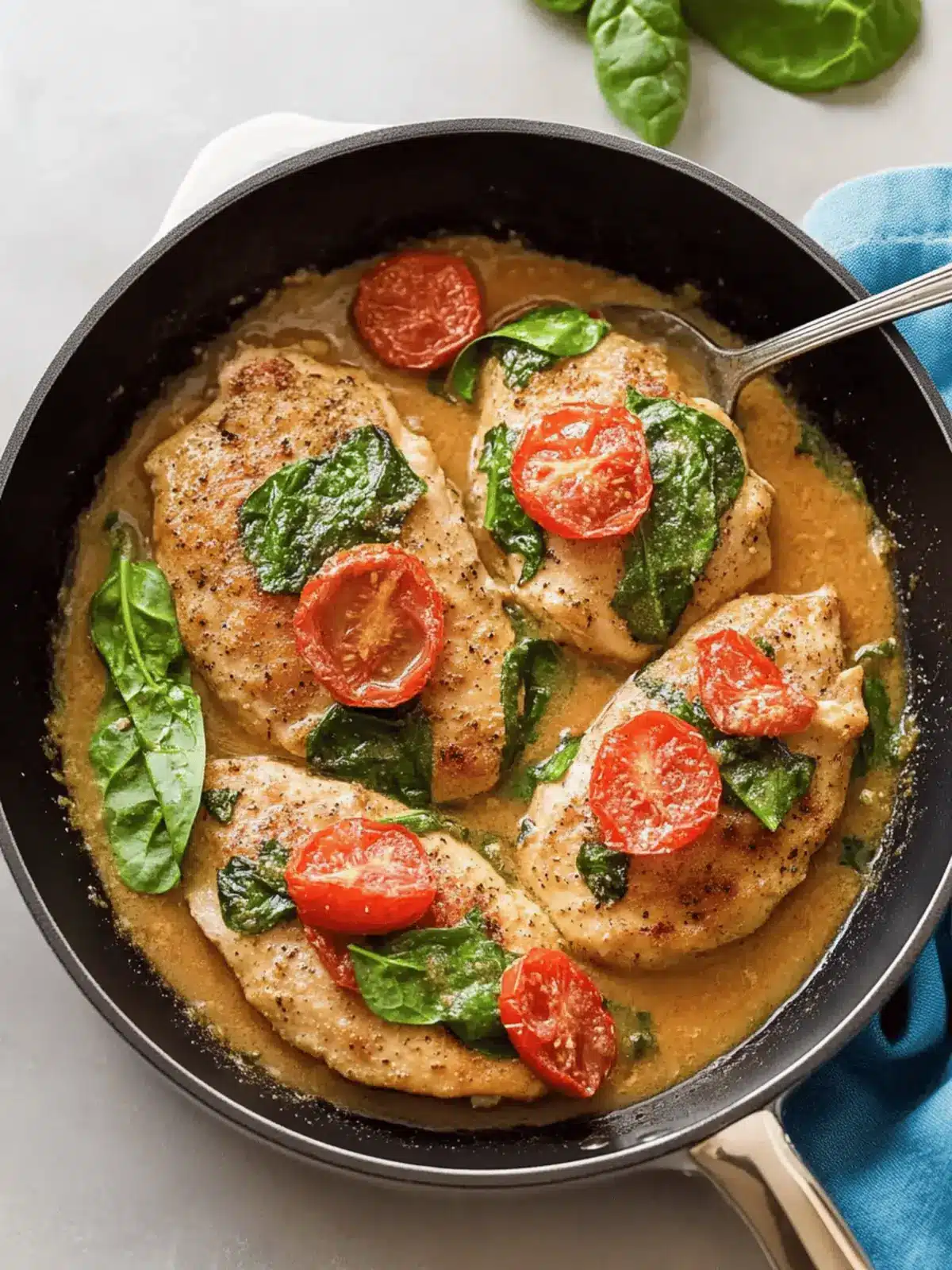 White Wine Spinach Tomato Chicken: Ready in Just 30 Minutes 3 White Wine Spinach Tomato Chicken