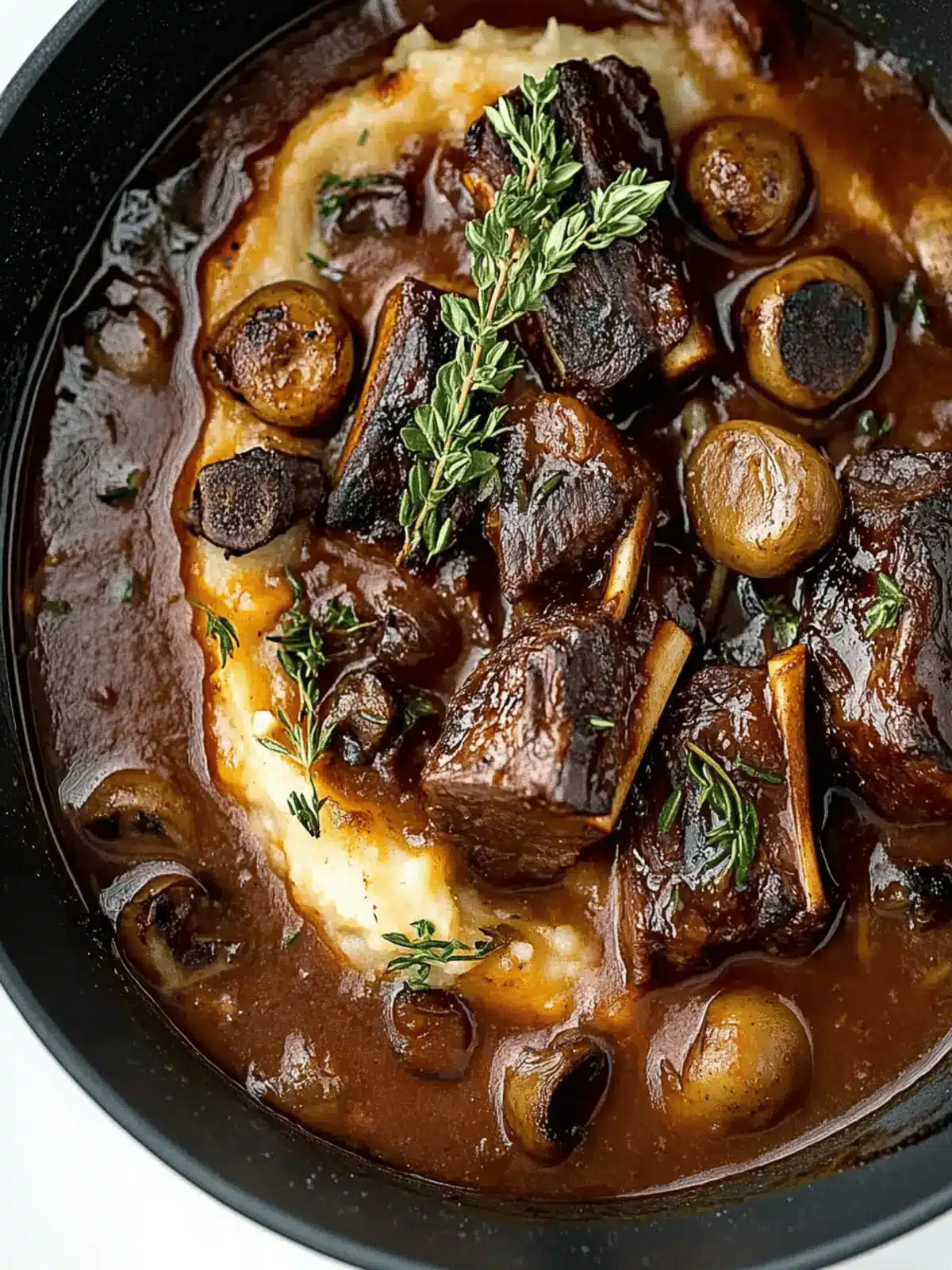 Heavenly Slow Braised Beef Short Ribs with Cheesy Mash Delight 4 Slow braised beef short ribs with cheesy mash