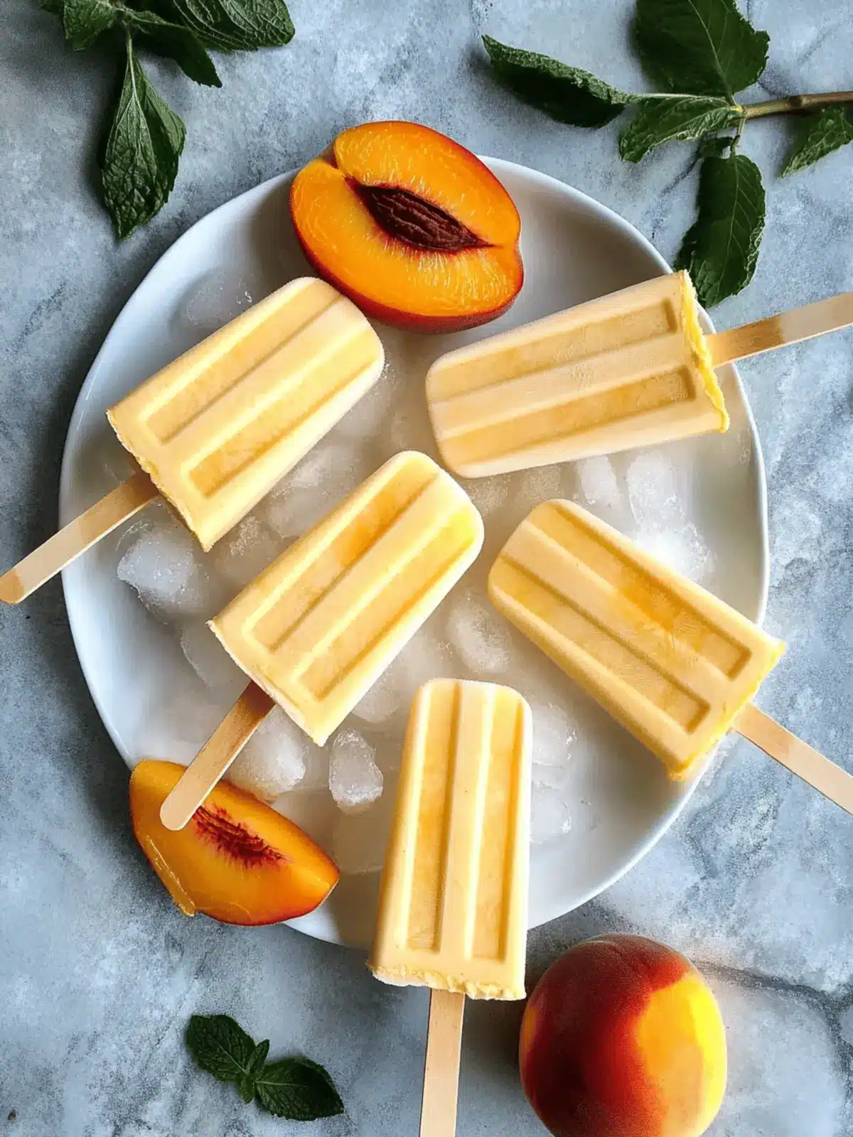 Delicious Homemade Peaches and Cream Popsicles for Summer Bliss 2 Homemade Peaches and Cream Popsicles