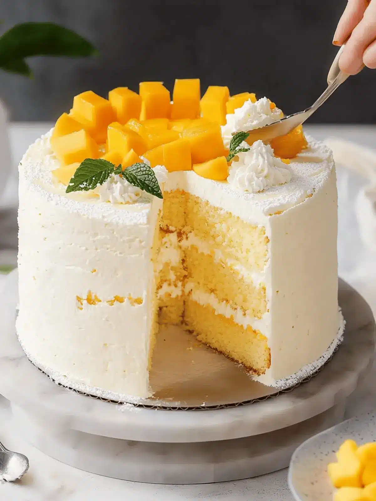 Light and Fluffy Mango Cake You'll Crave All Summer! 4 Mango Cake