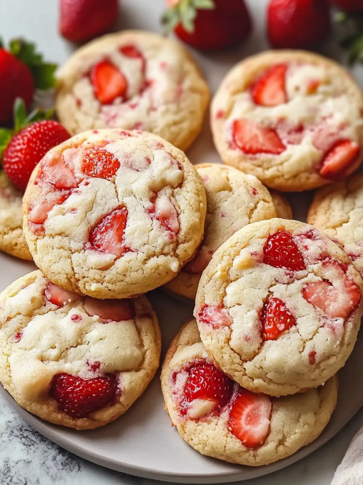Strawberry Cheesecake Cookies Recipe for Sweet Moments at Home 2 Strawberry Cheesecake Cookies Recipe