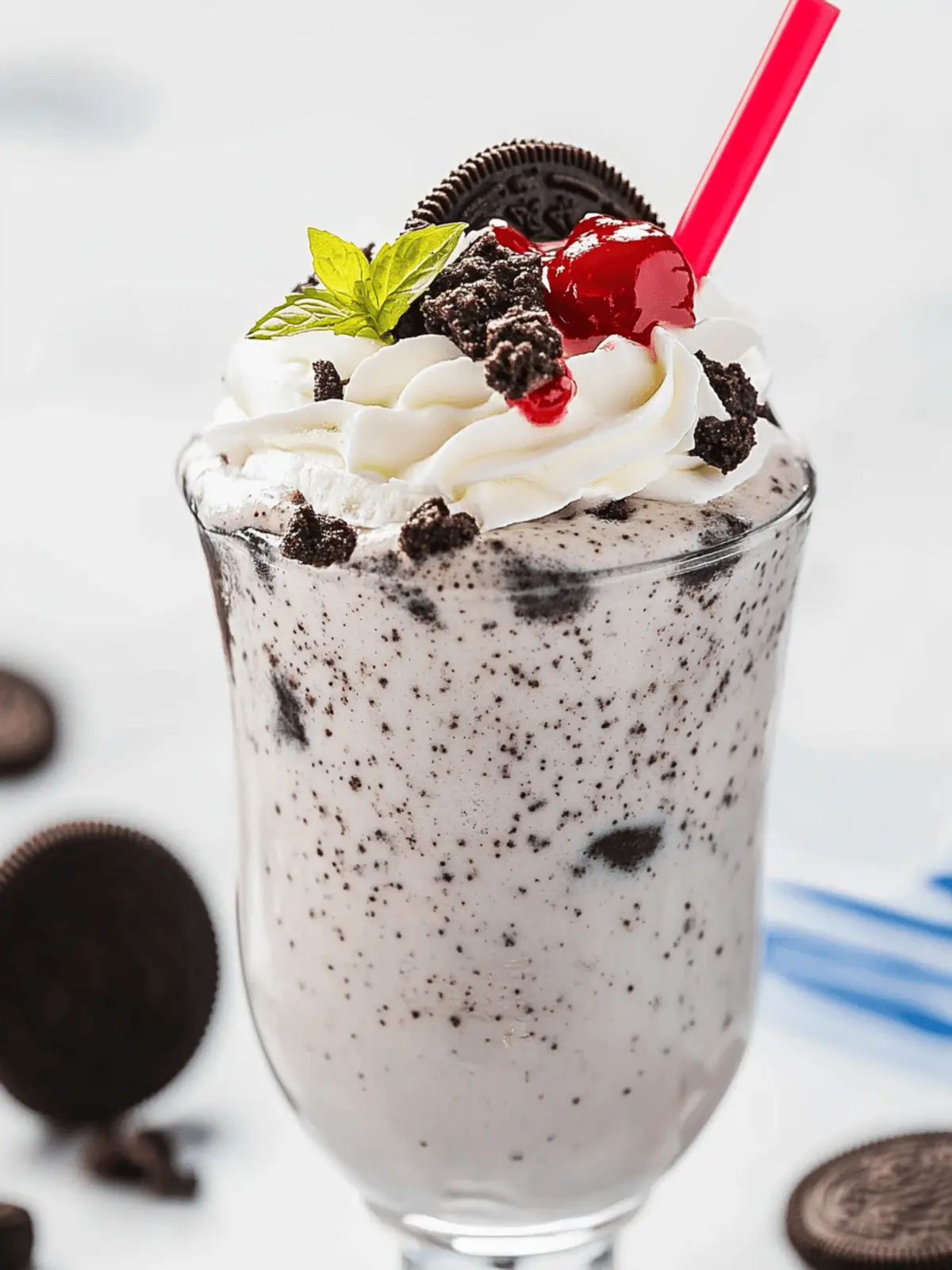 Creamy Oreo Milkshakes: A Family Favorite Dessert Delight 4 Oreo Milkshakes