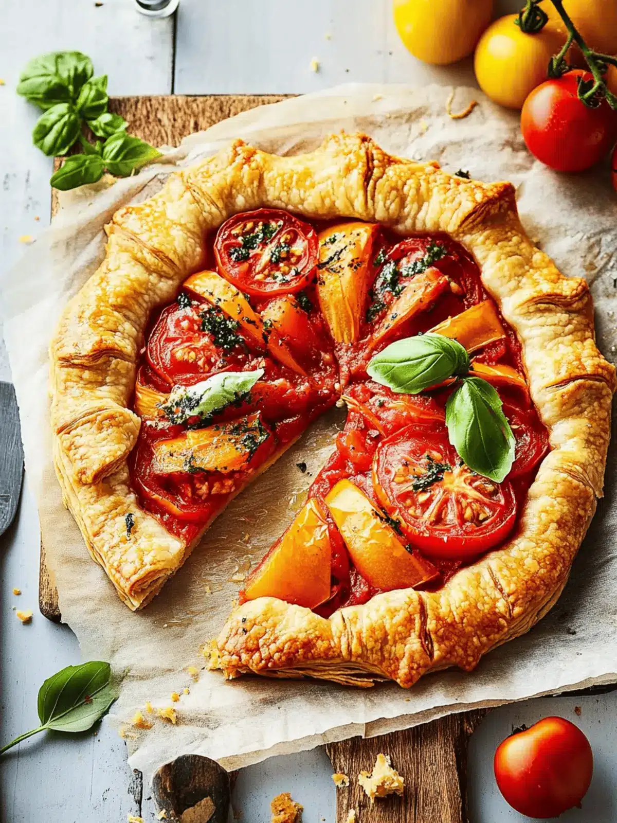 Savory Tomato Galette: A Flaky Summer Delight to Savor 3 Tomato Galette
