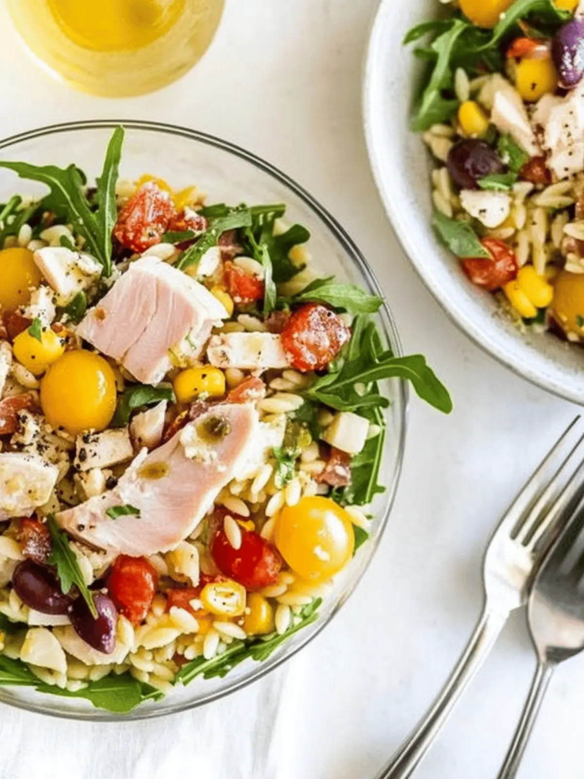 Mediterranean Orzo Salad with Tuna: Quick, Healthy Delight 2 Mediterranean Orzo Salad with Tuna