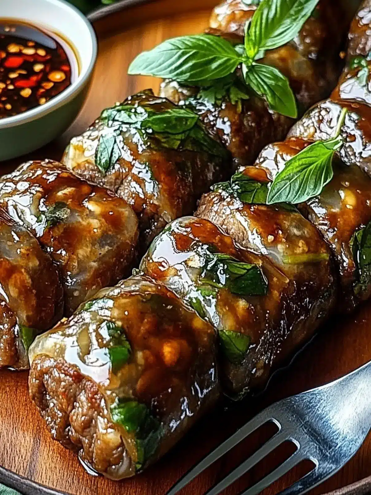 Thai Basil Beef Rolls: Quick, Fresh, and Flavor-Packed Delights 2 Thai Basil Beef Rolls