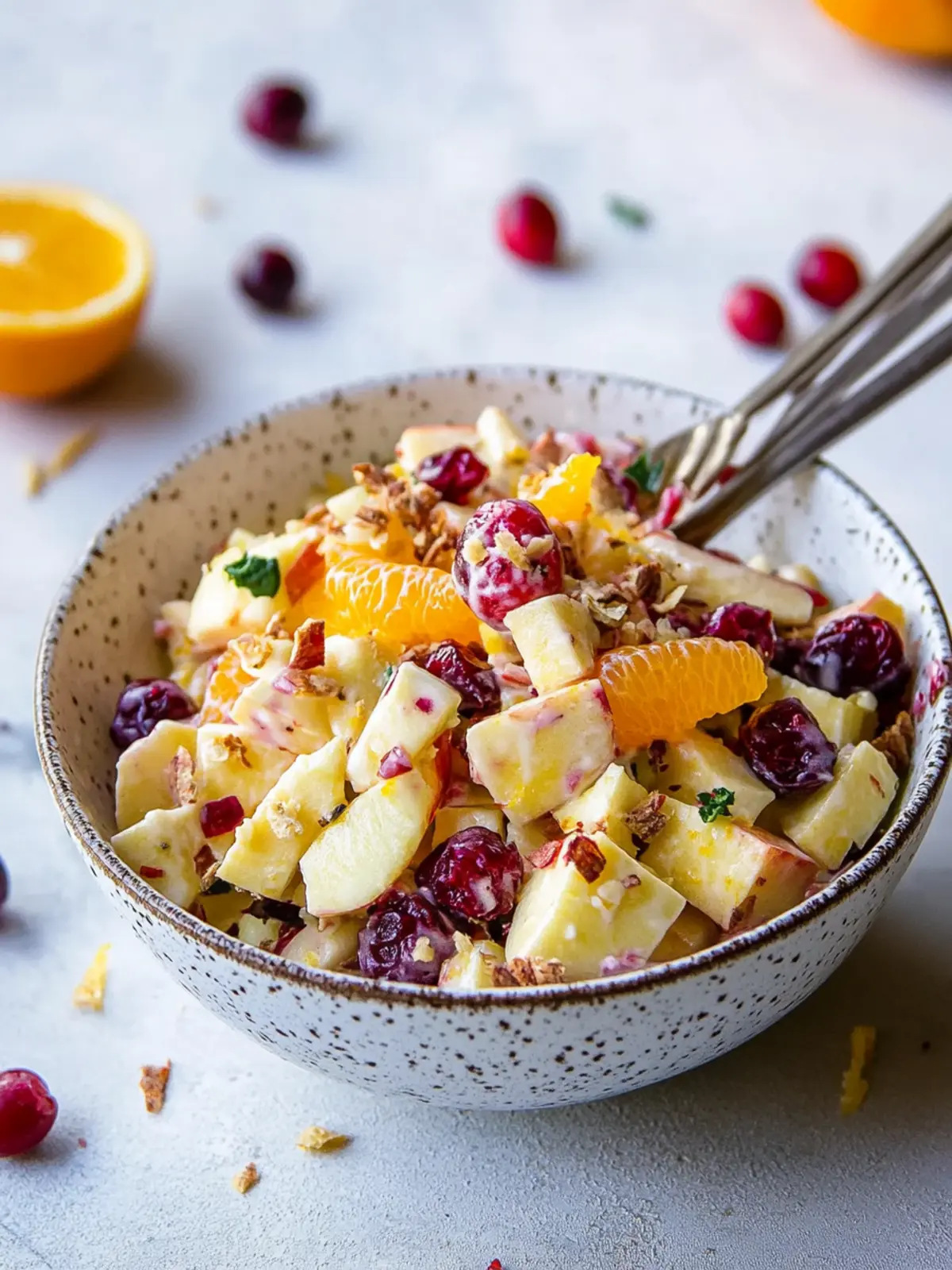 Cranberry Orange Apple Salad That Will Brighten Your Day 2 Cranberry Orange Apple Salad
