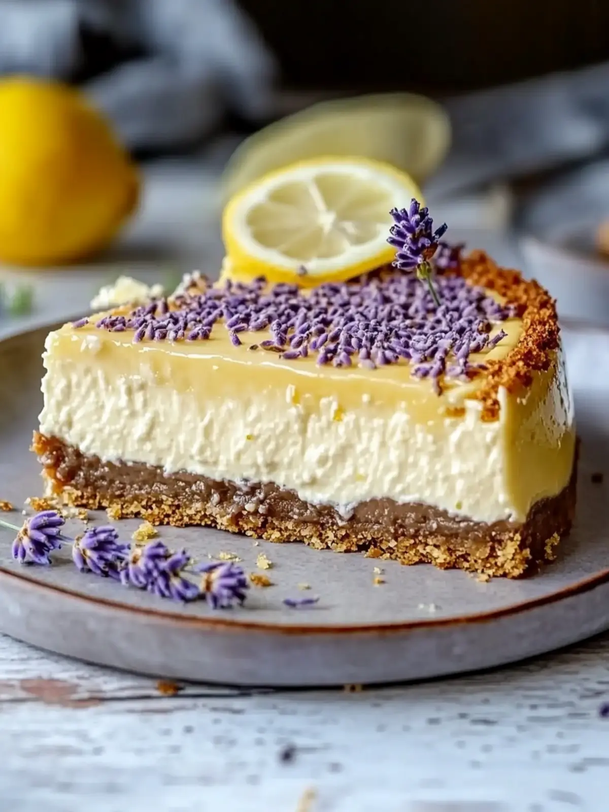 Ultimate Lemon Lavender Cheesecake for a Sweet Surprise 3 Ultimate Lemon Lavender Cheesecake