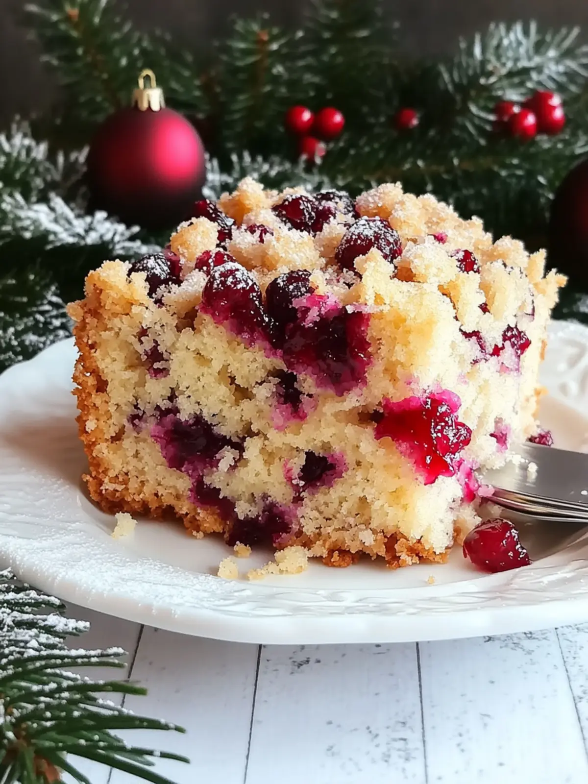 Delicious Christmas Cranberry Buckle with Cookie Crumble Bliss 4 Delicious Christmas Cranberry Buckle with Sugar Cookie Streusel