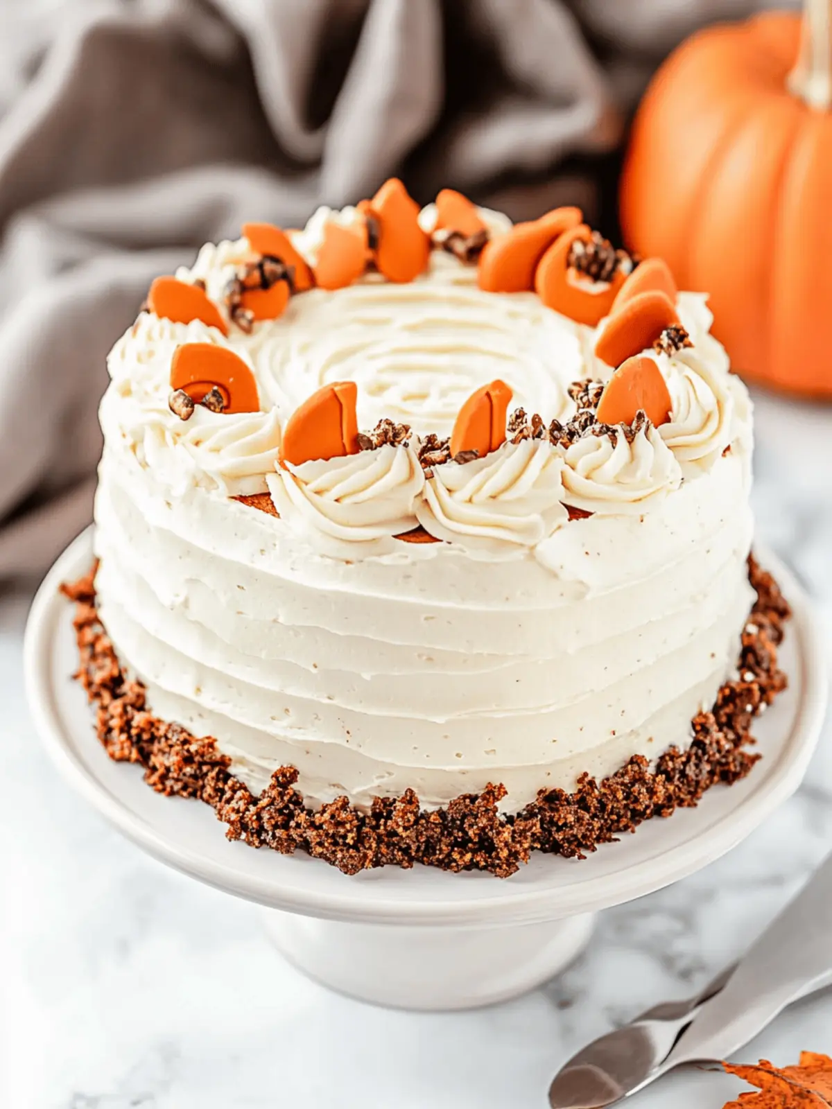 Heavenly Pumpkin Cake with Cream Cheese Frosting Delight 3 Pumpkin Cake with Cream Cheese Frosting