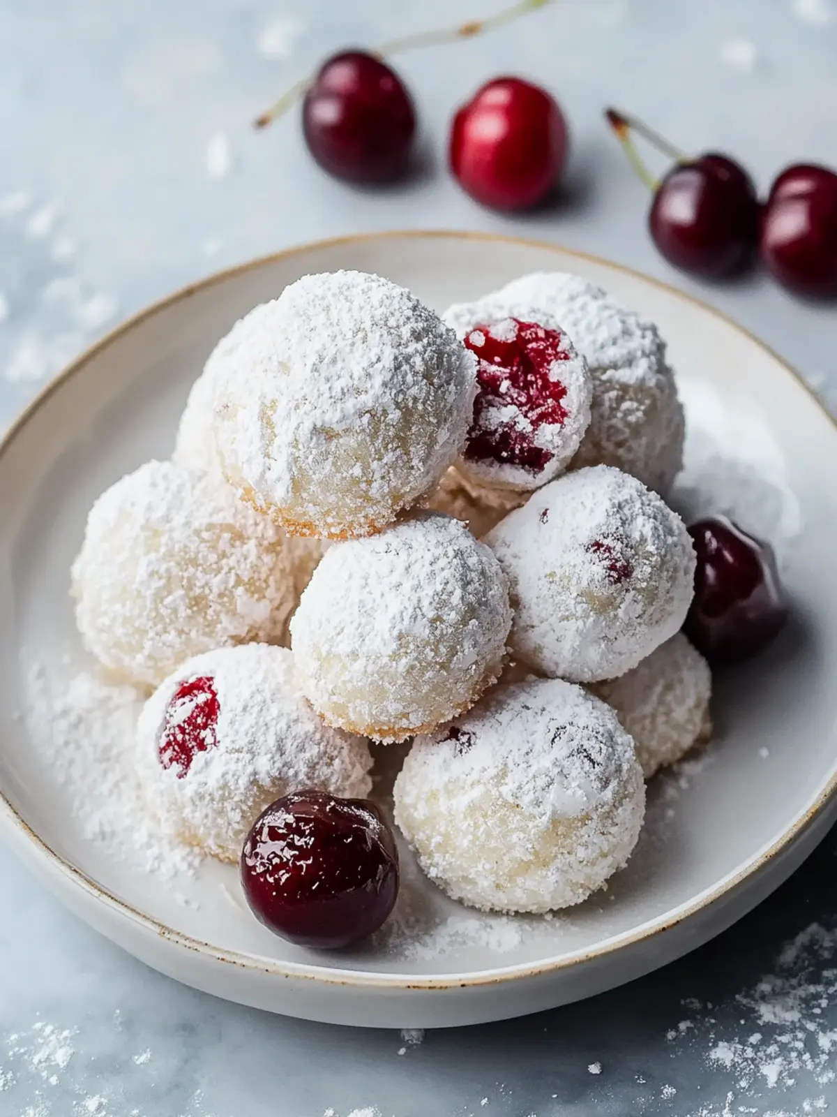 Irresistible Cherry Snowball Cookies That Melt in Your Mouth 3 Irresistible Cherry Snowball Cookies
