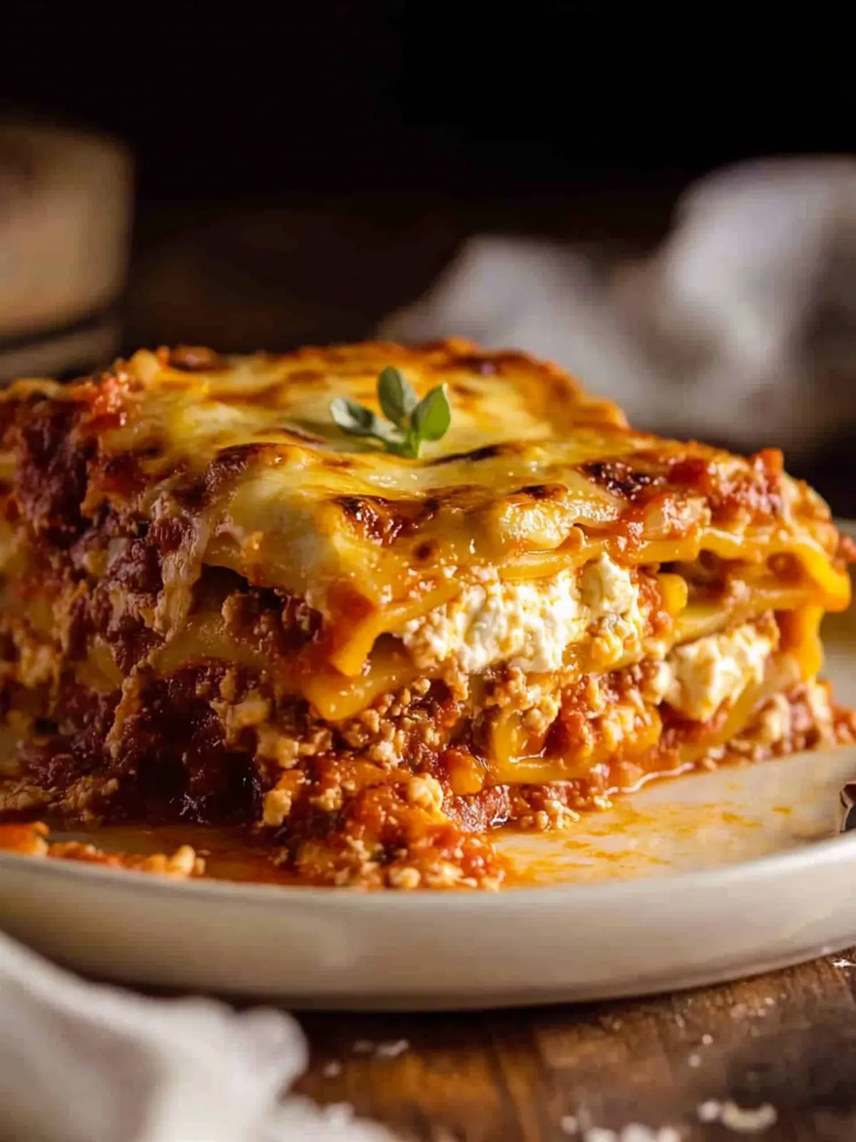 Savory Hearty Italian Lasagna with Ricotta Cheese Your Family Will Love 2 Hearty Italian Lasagna with Ricotta Cheese