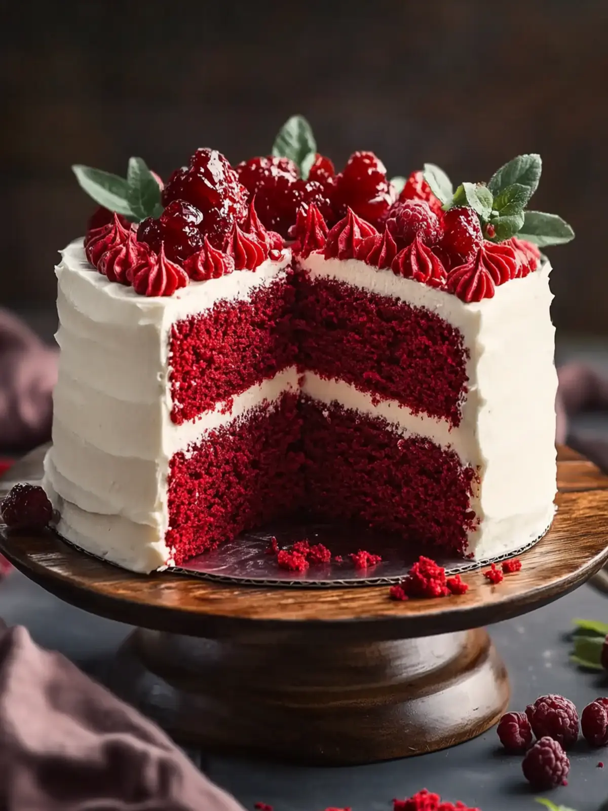 Decadent Red Velvet Cake with Creamy Frosting Bliss 3 Red Velvet Cake