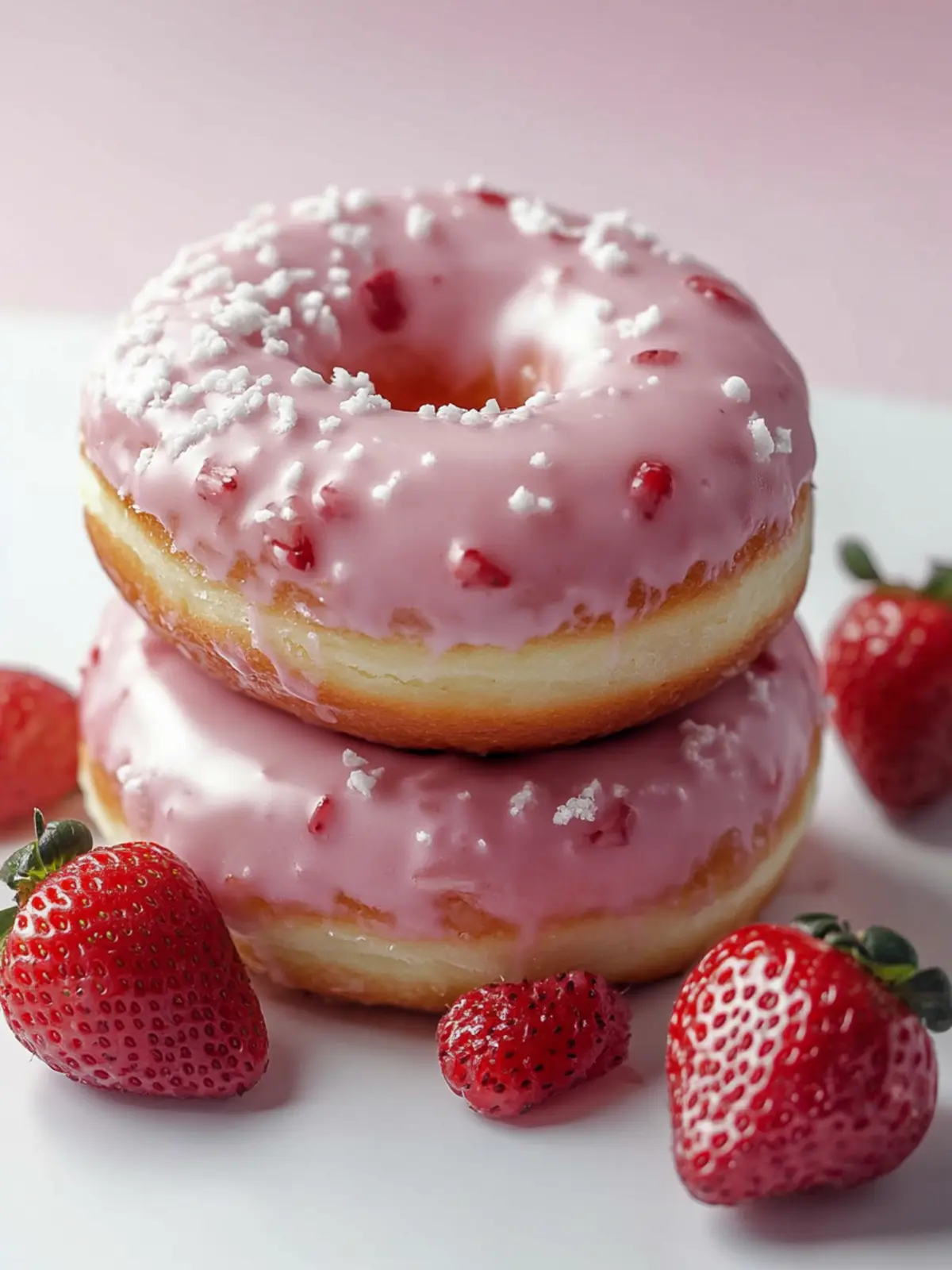 Delicious Strawberry Cake Donuts Perfect for Any Occasion 3 Strawberry Cake Donuts