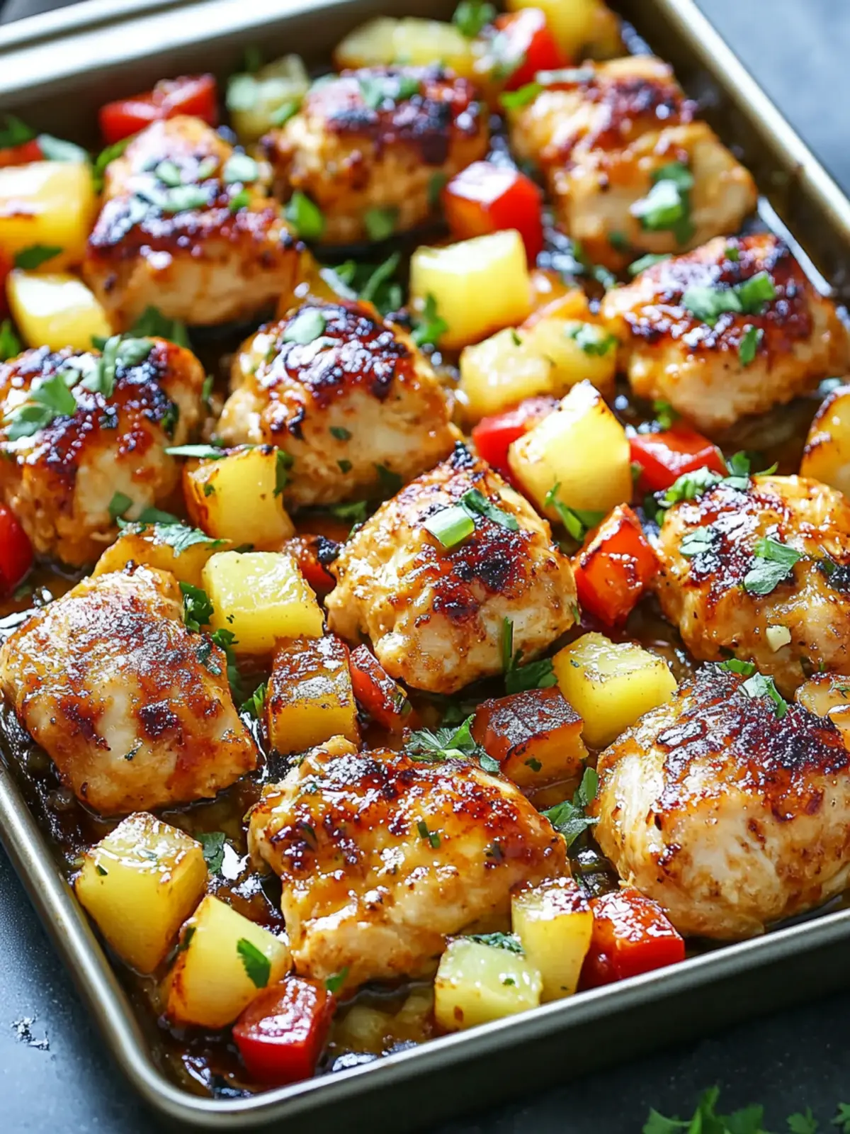 Hawaiian Chicken Sheet Pan: Easy Family Meal Bliss 2 Hawaiian Chicken Sheet Pan