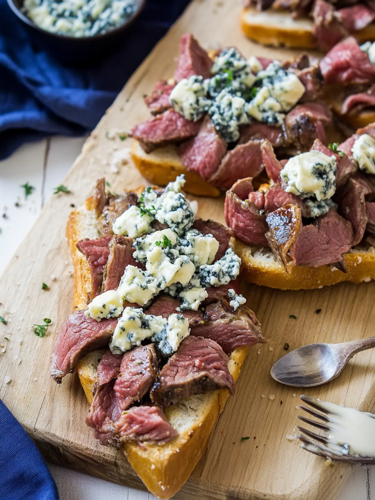 Roast Beef and Blue Cheese Tartines: A Cozy Gourmet Treat 3 Roast Beef and Blue Cheese Tartines
