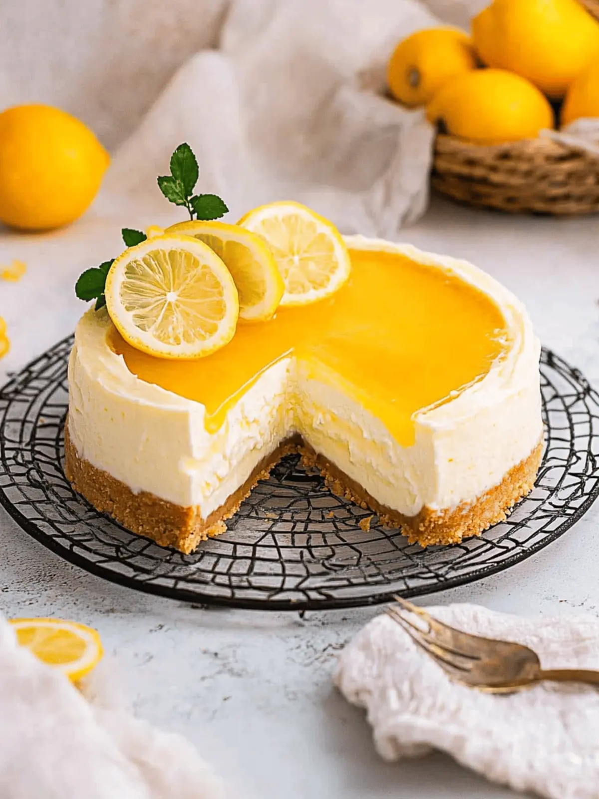 Lemon Curd Cheesecake: No-Bake Creamy Bliss Awaits You 3 Lemon Curd Cheesecake