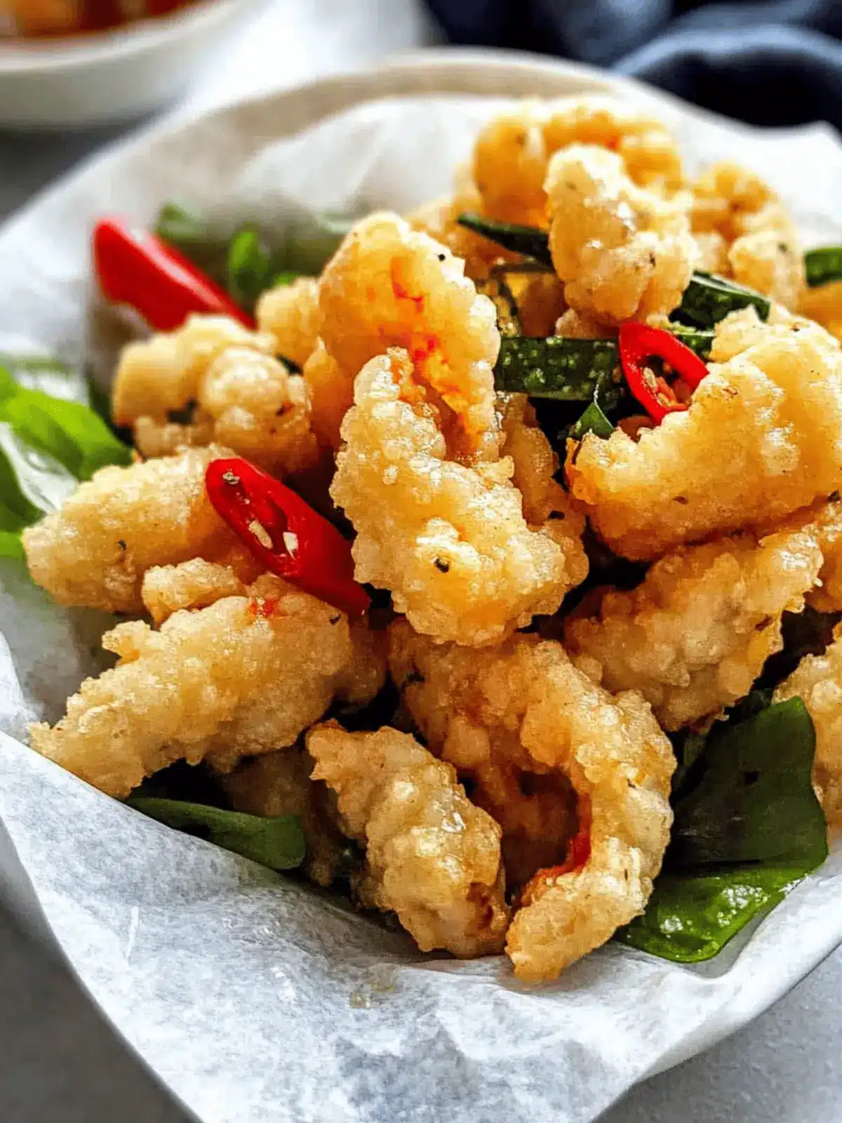 Crispy Salt and Pepper Squid with Garlic and Basil Magic 4 Salt and Pepper Squid