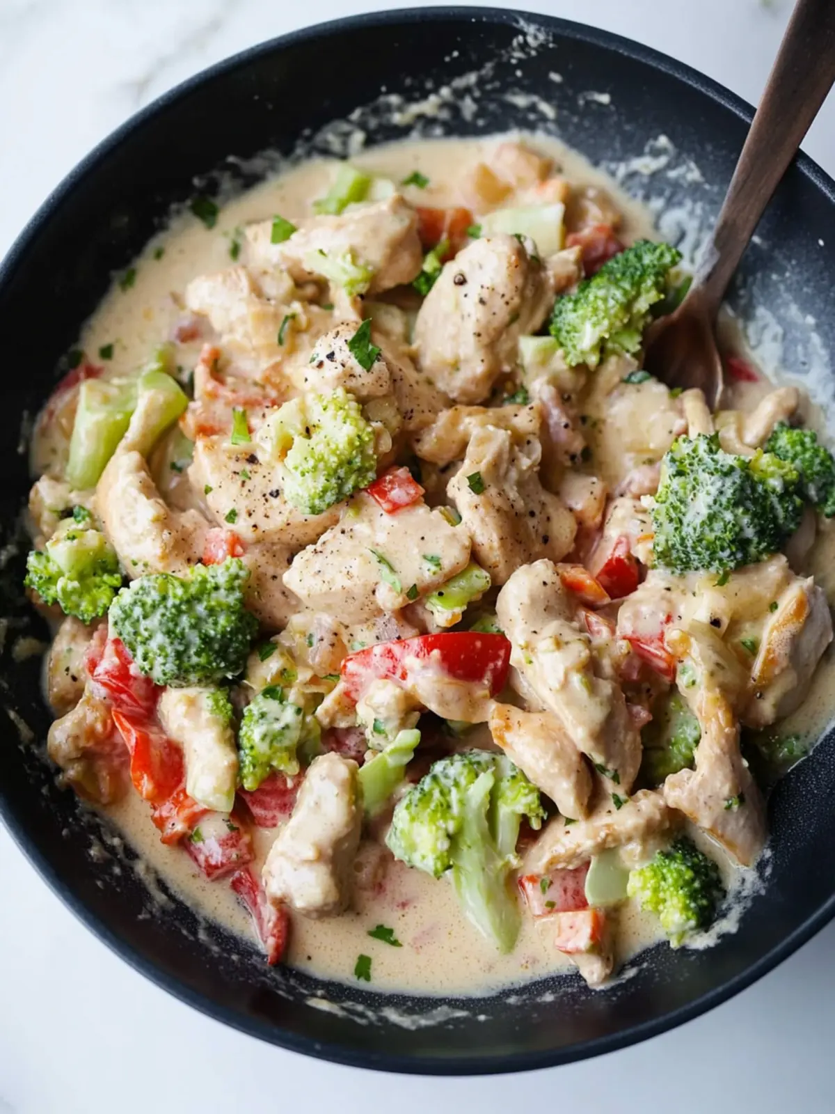Creamy Keto Chicken and Vegetables for a Cozy Dinner Night 2 Creamy Keto Chicken and Vegetables