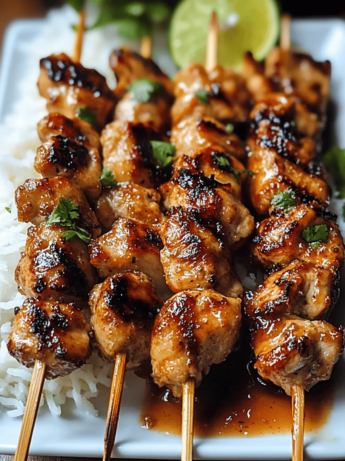 Savor Juicy Coconut-Lime Chicken Skewers for Summer Grilling 3 Juicy Coconut-Lime Chicken Skewers
