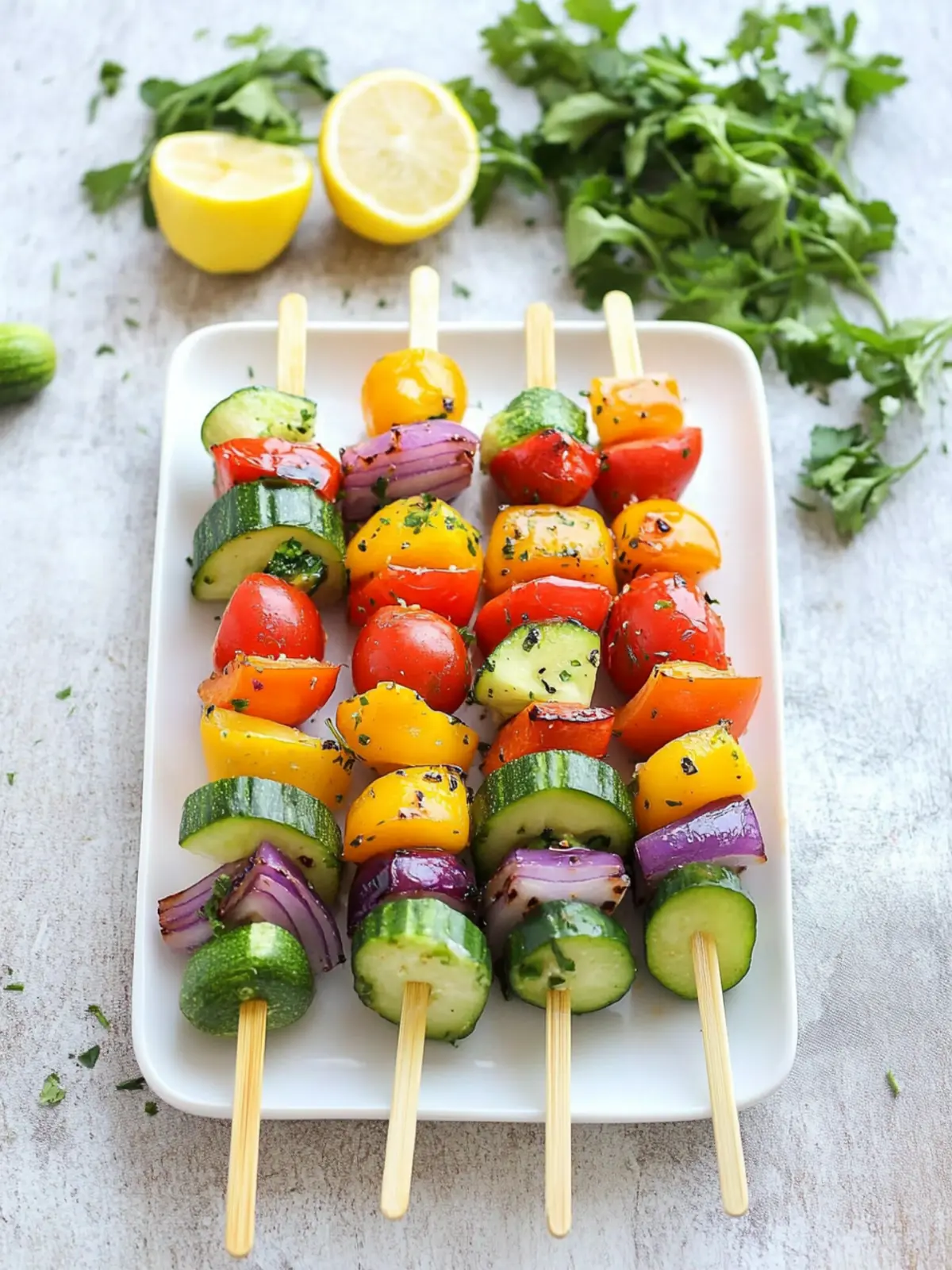 Rainbow Veggie Kabobs: Colorful Snacks for Happy Eating 4 Rainbow Veggie Kabobs