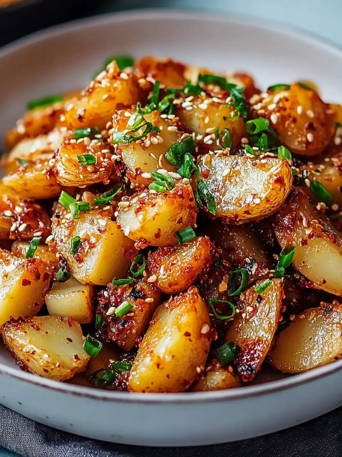 Crispy Korean Potato Dish: A Spicy, Flavor-Packed Delight 3 Crispy Korean Potato Dish