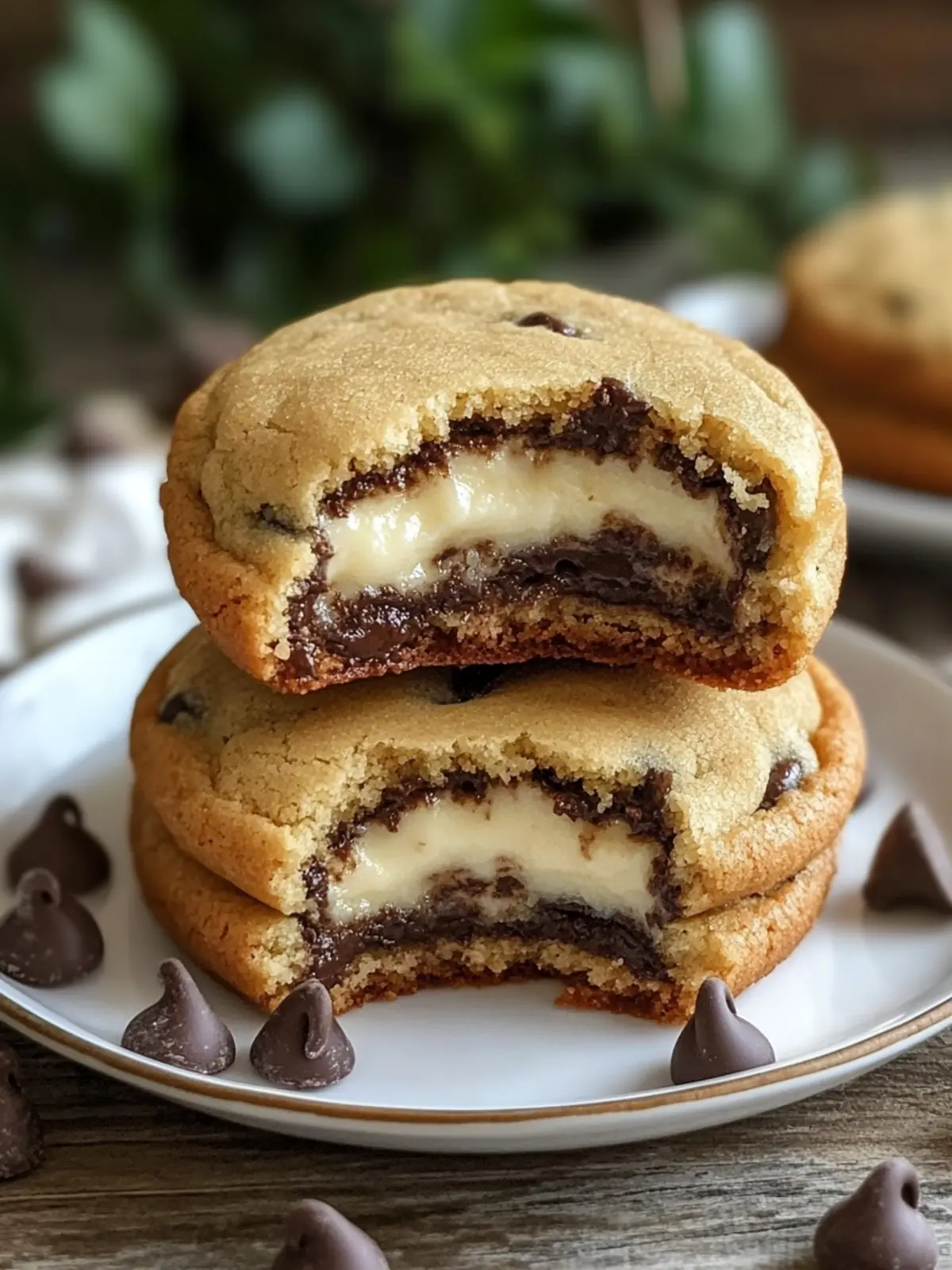 Cheesecake Stuffed Chocolate Chip Cookies That Will Wow You 3 Cheesecake Stuffed Chocolate Chip Cookies