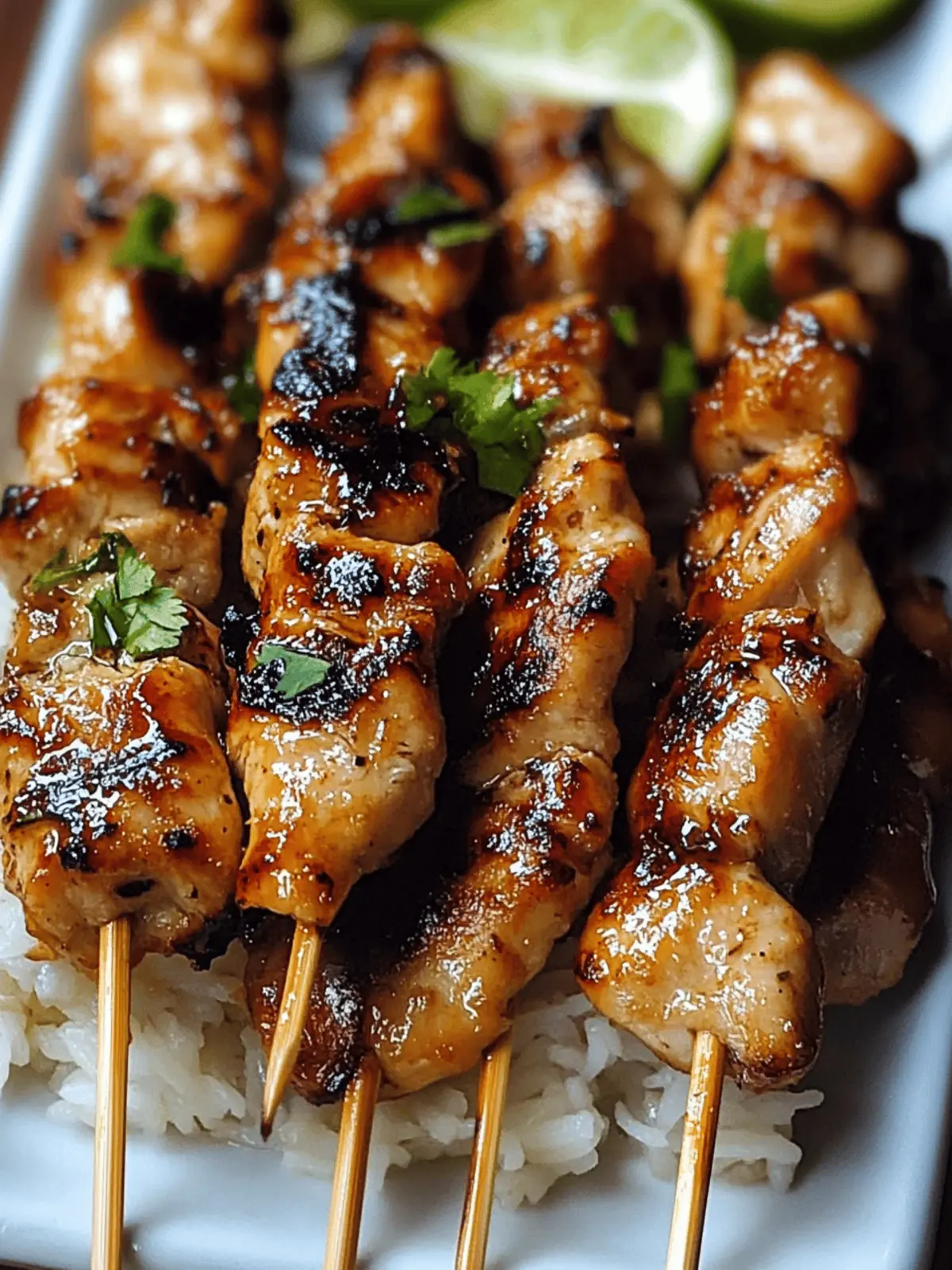 Savor Juicy Coconut-Lime Chicken Skewers for Summer Grilling 4 Juicy Coconut-Lime Chicken Skewers