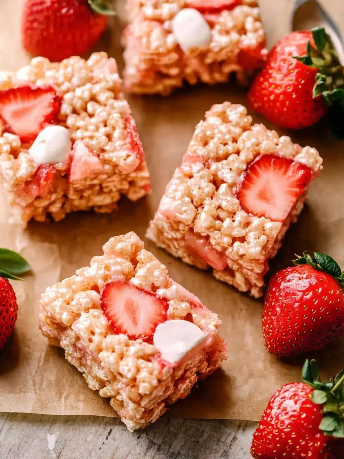 Strawberry Rice Krispie Treats: Easy No-Bake Fruity Bliss 2 Strawberry Rice Krispie Treats